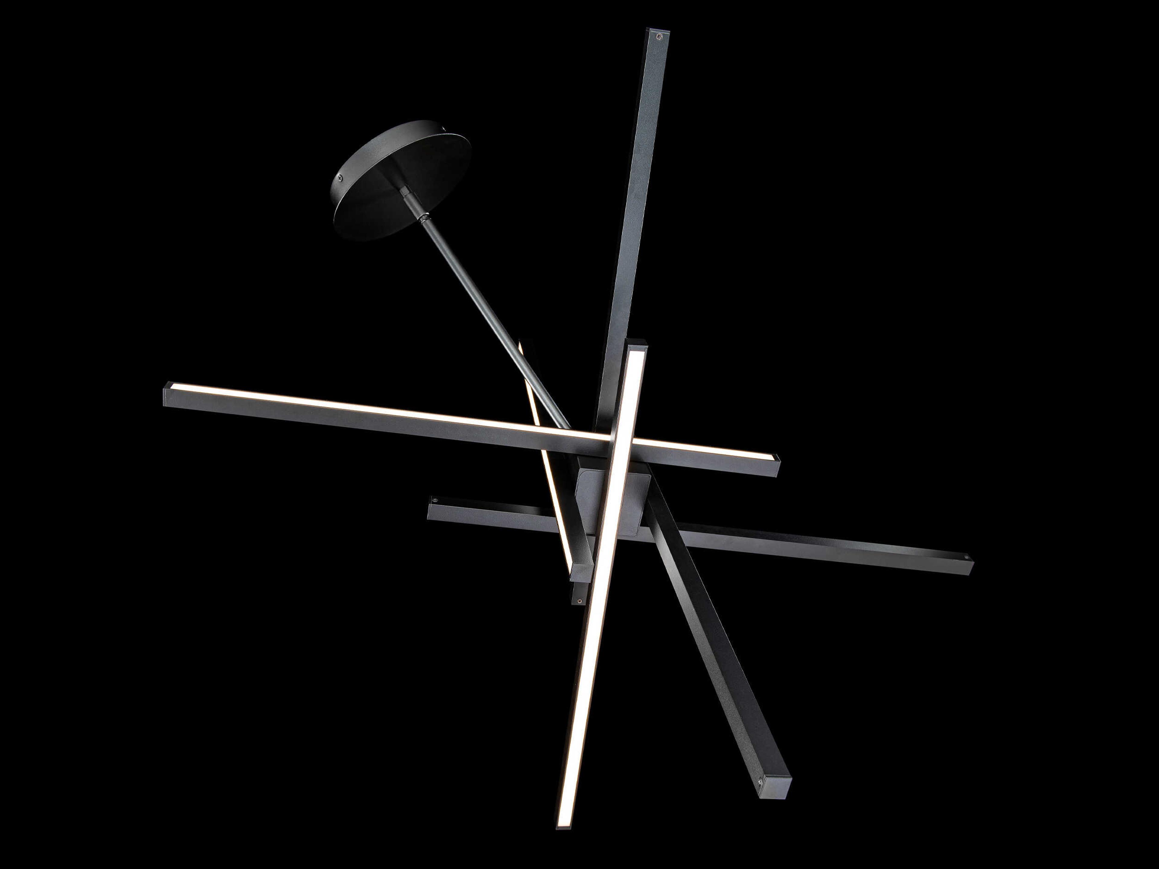 dweLED by WAC Lighting Parallax 1-Light Black LED Sputnik Pendant