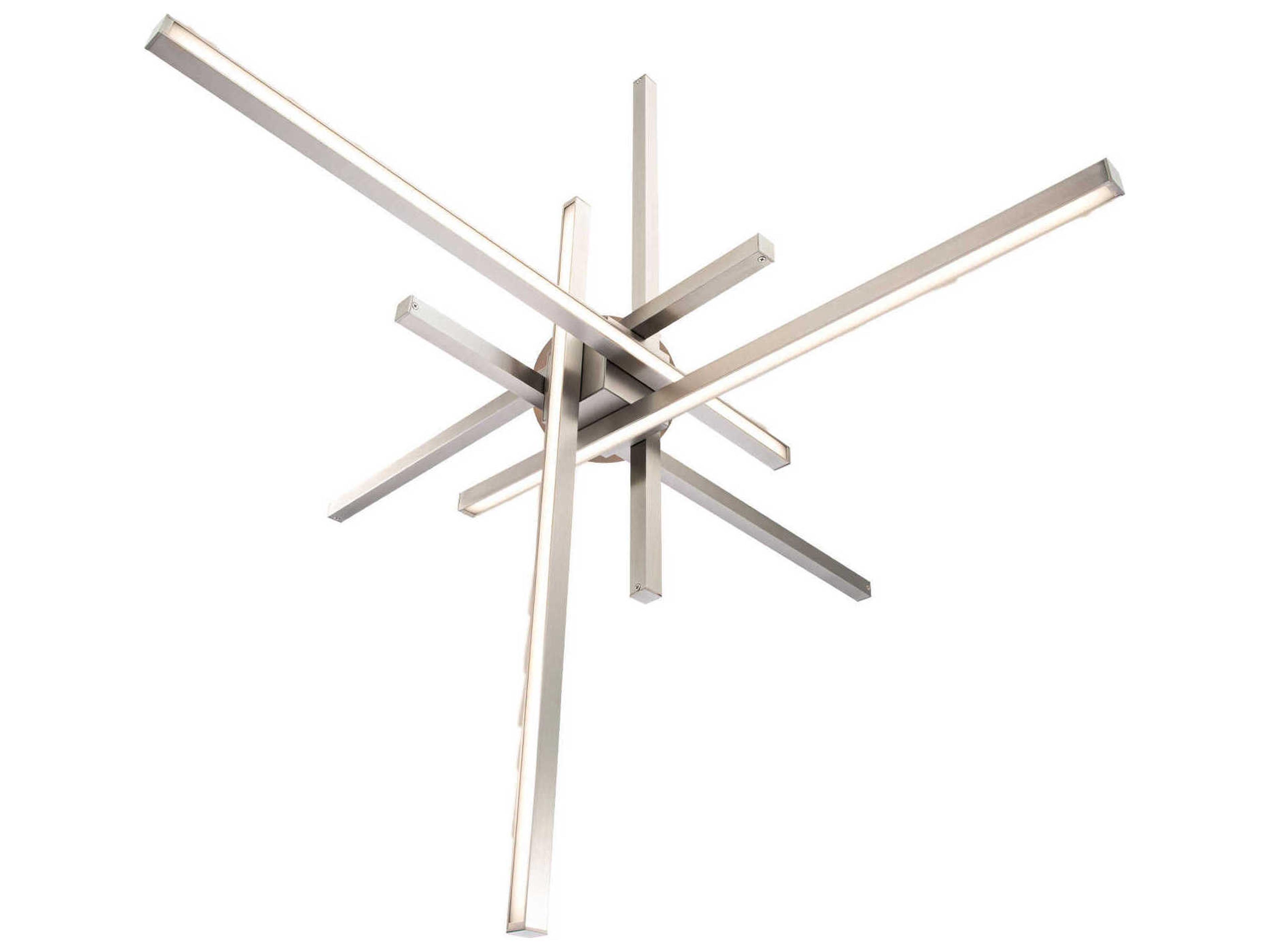 dweLED by WAC Lighting Parallax 1-Light Brushed Nickel LED Sputnik Pendant