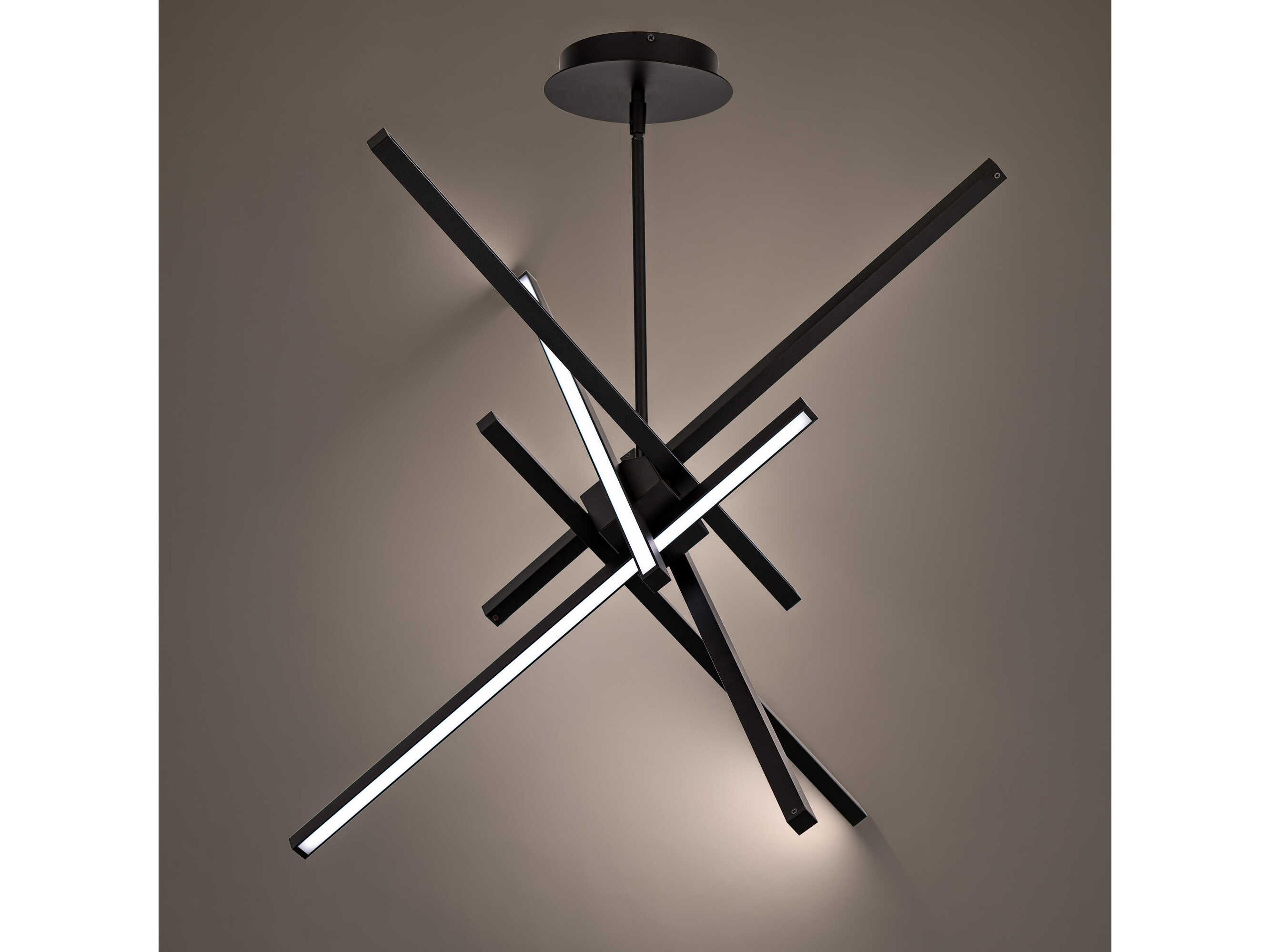 dweLED by WAC Lighting Parallax 1-Light Black LED Sputnik Pendant