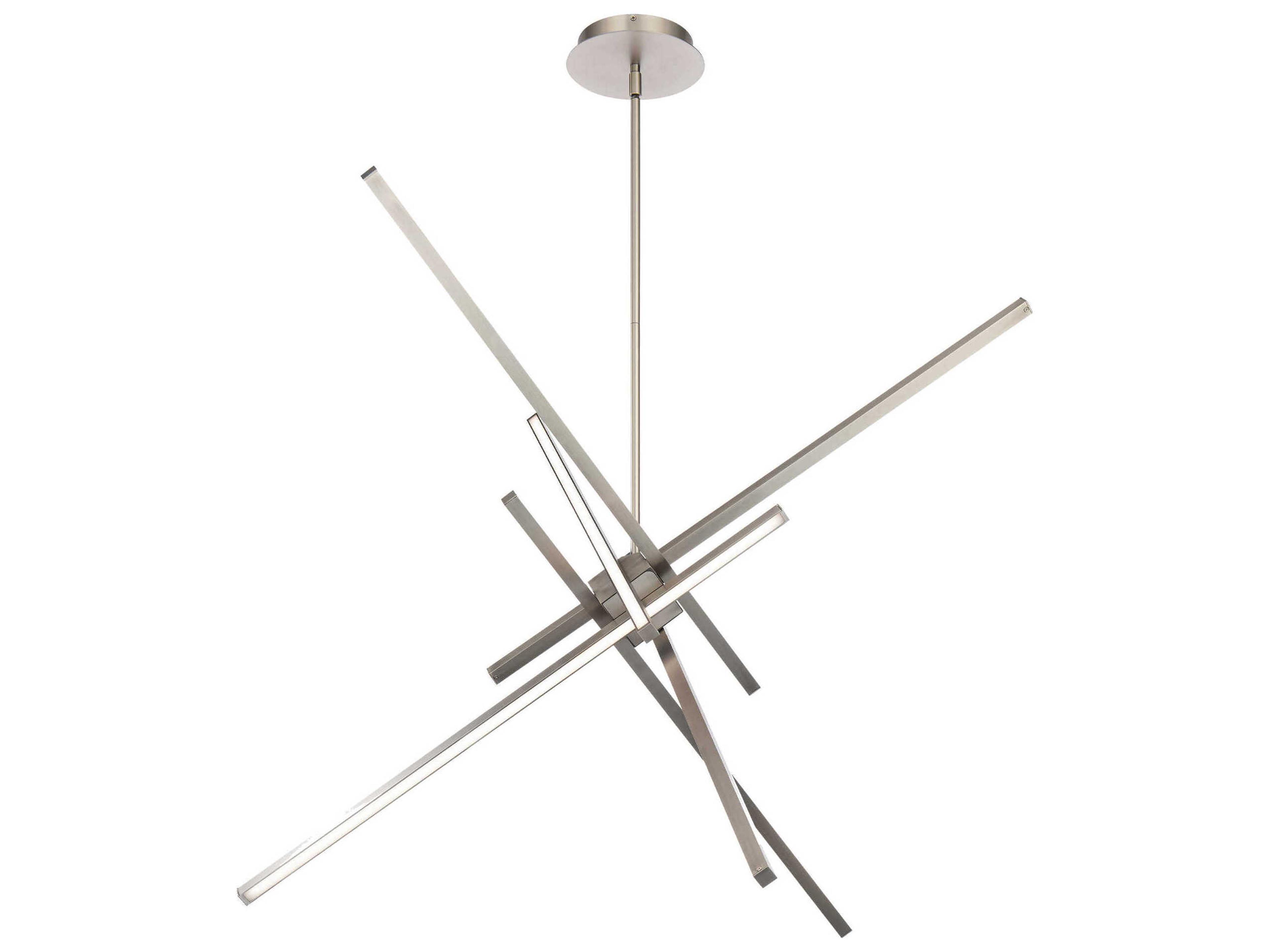 dweLED by WAC Lighting Parallax 1-Light Brushed Nickel LED Sputnik Pendant