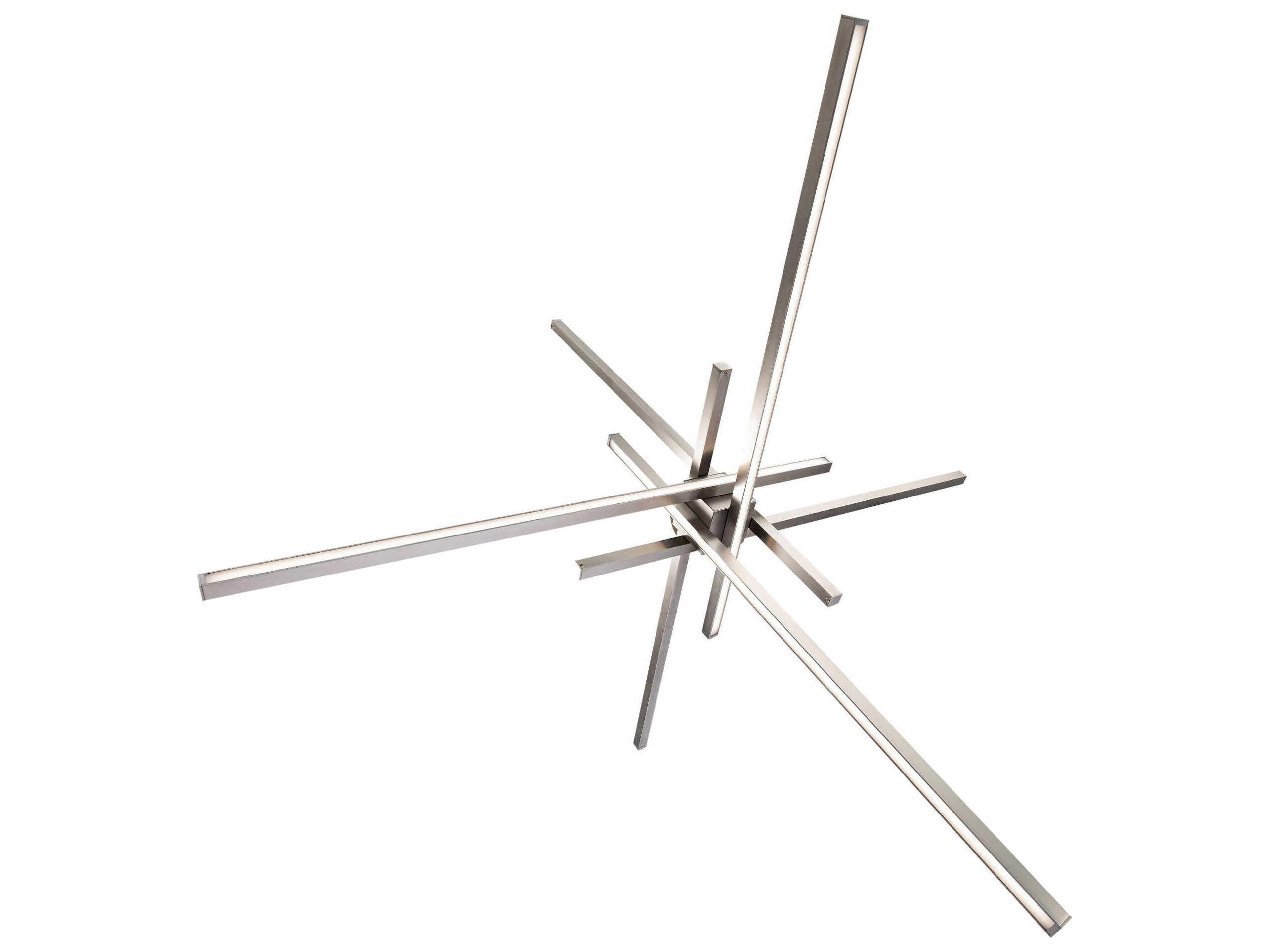 dweLED by WAC Lighting Parallax 1-Light Brushed Nickel LED Sputnik Pendant