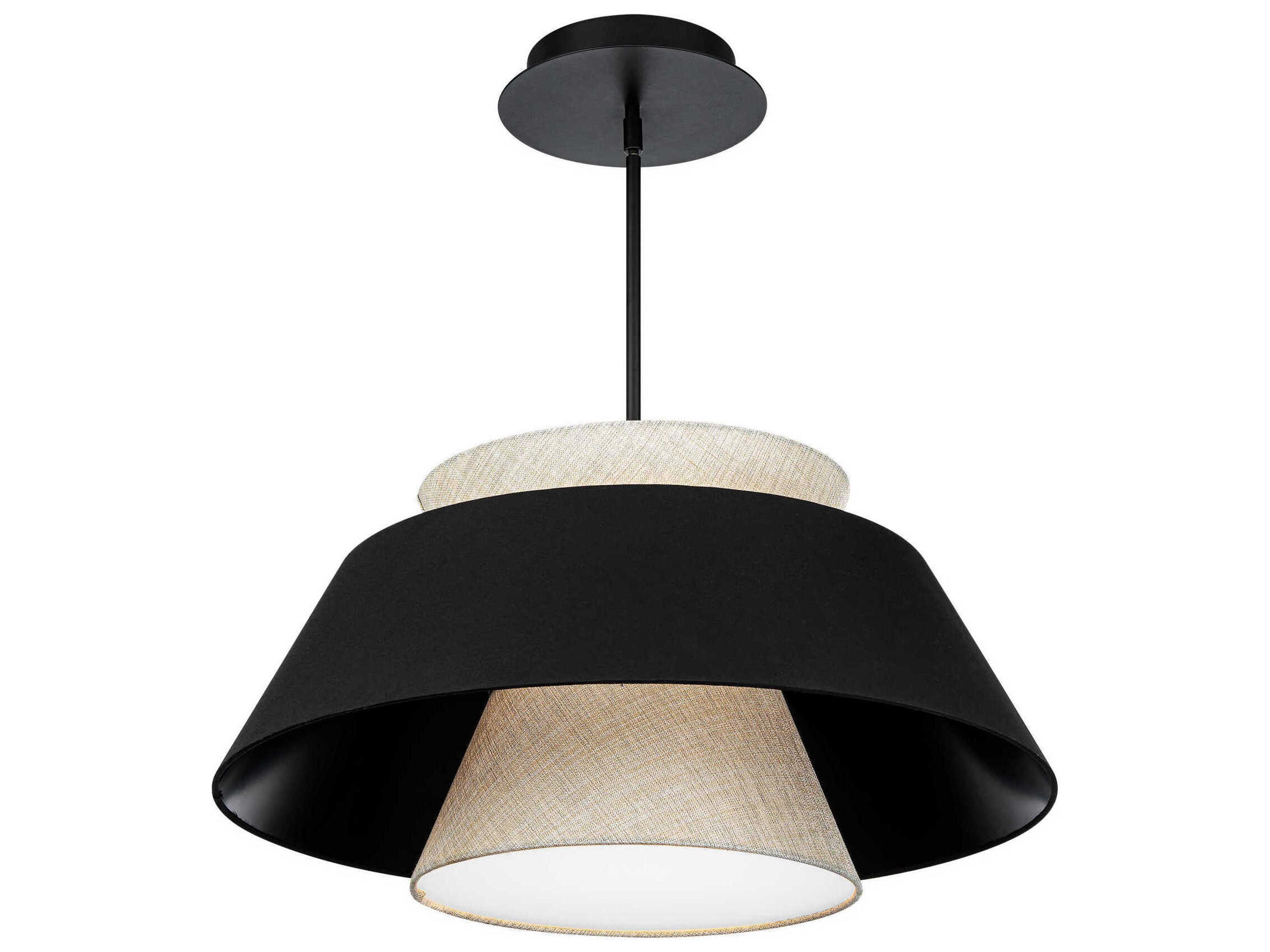Rockabilly LED Pendant Light 26-Inch Black