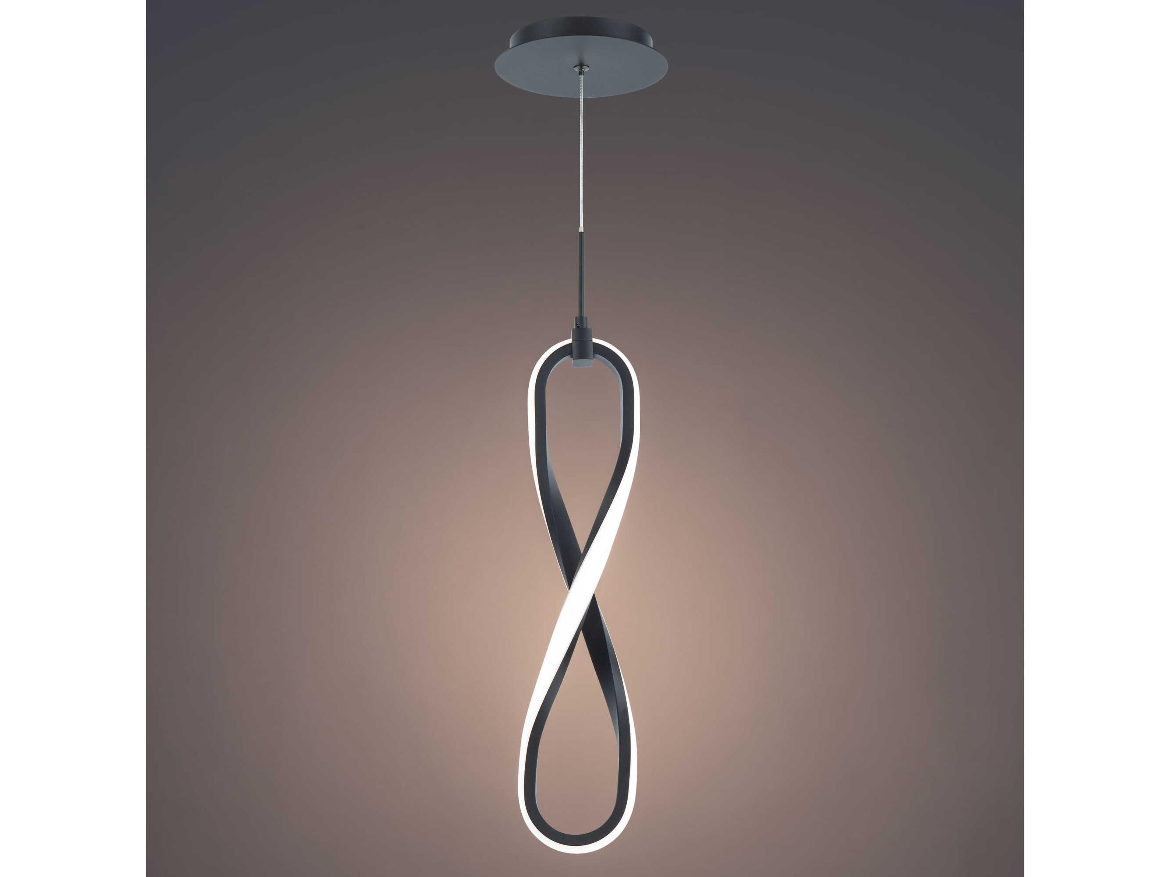 dweLED by WAC Lighting Marise 1-Light Black LED Mini Pendant