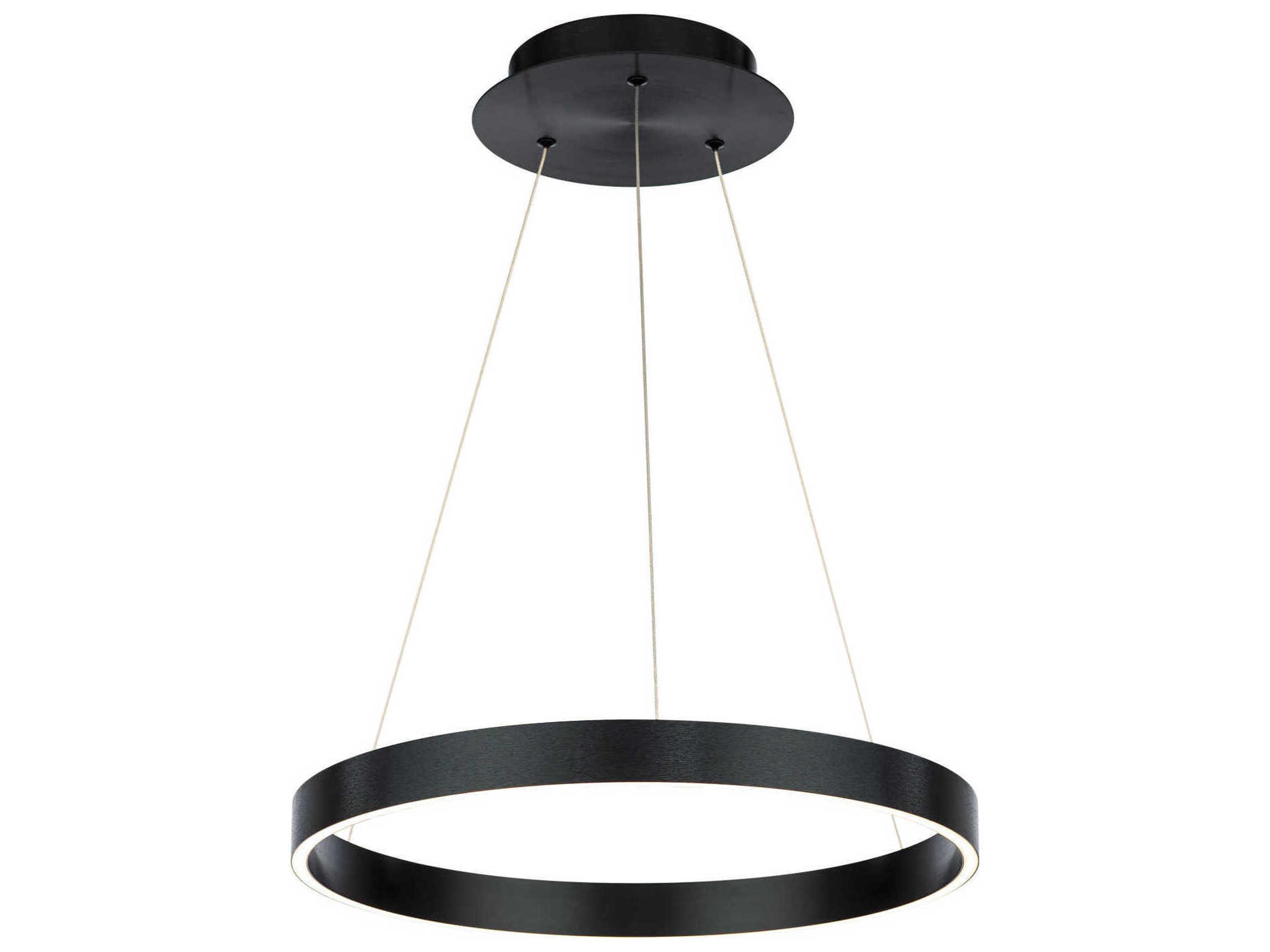 dweLED Sirius LED Pendant Light 18-Inch Black Halo