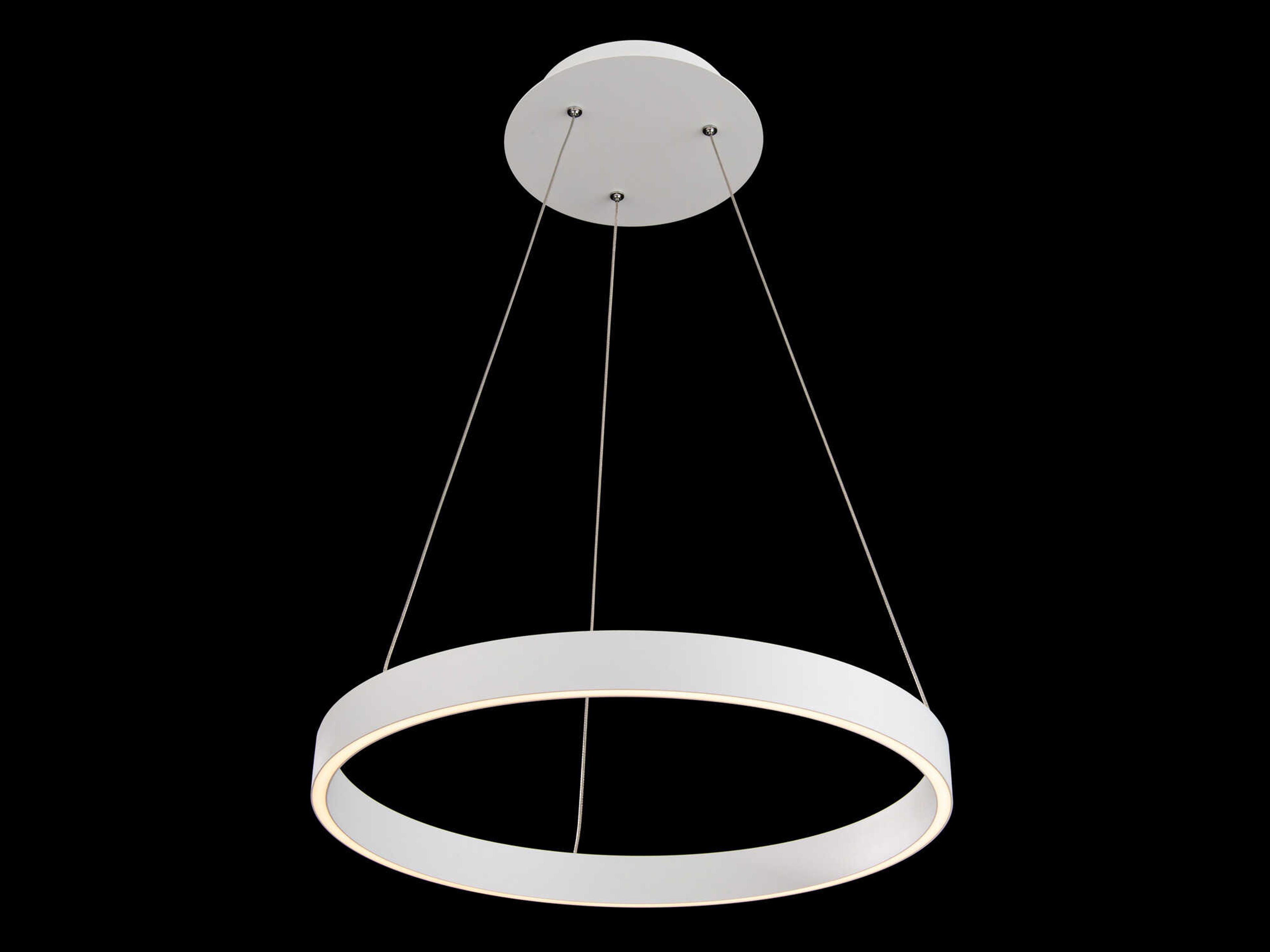 dweLED by WAC Lighting Sirius 1-Light White LED Round Pendant