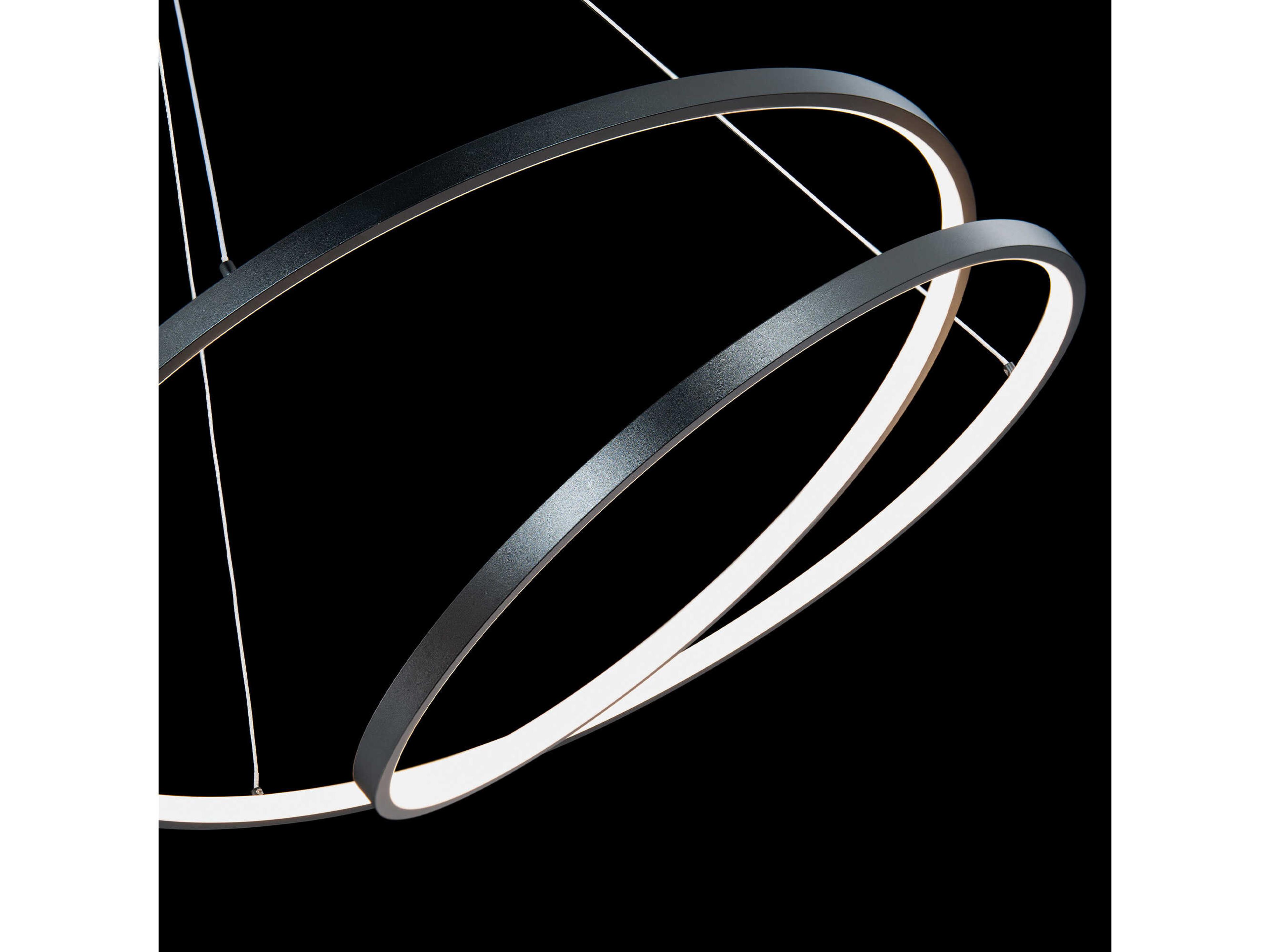 dweLED by WAC Lighting Marques 1-Light Black LED Round Pendant