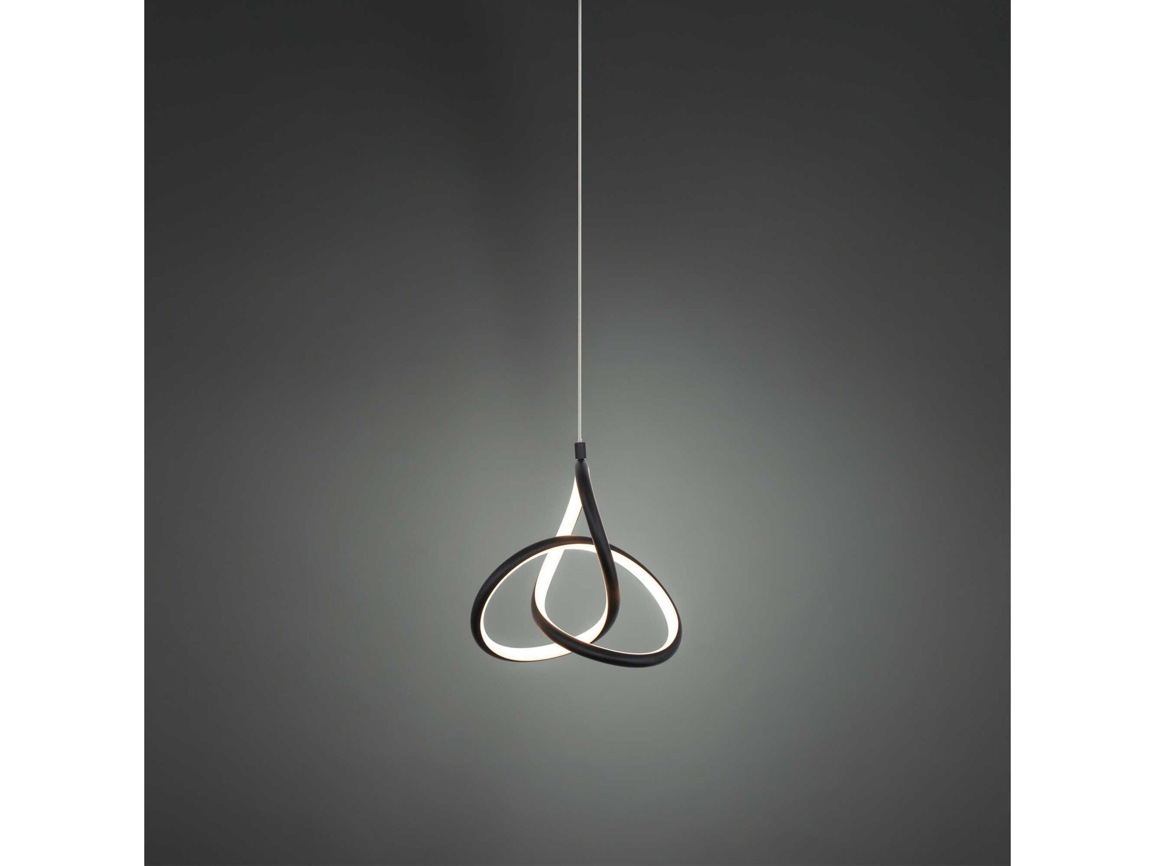 dweLED by WAC Lighting Vornado 1-Light Black LED Mini Pendant