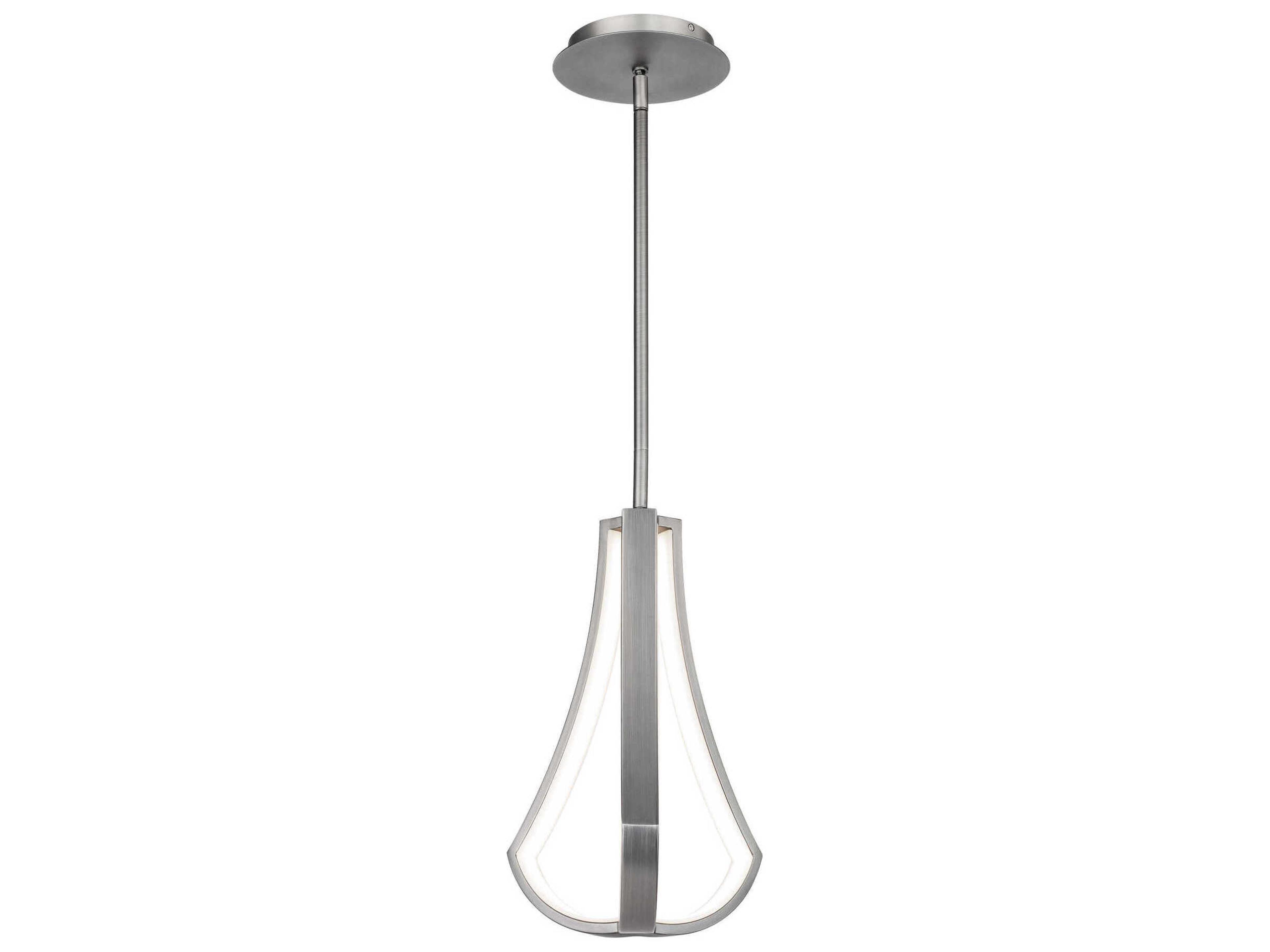 dweLED by WAC Lighting Artemis 1-Light Brushed Nickel LED Mini Pendant