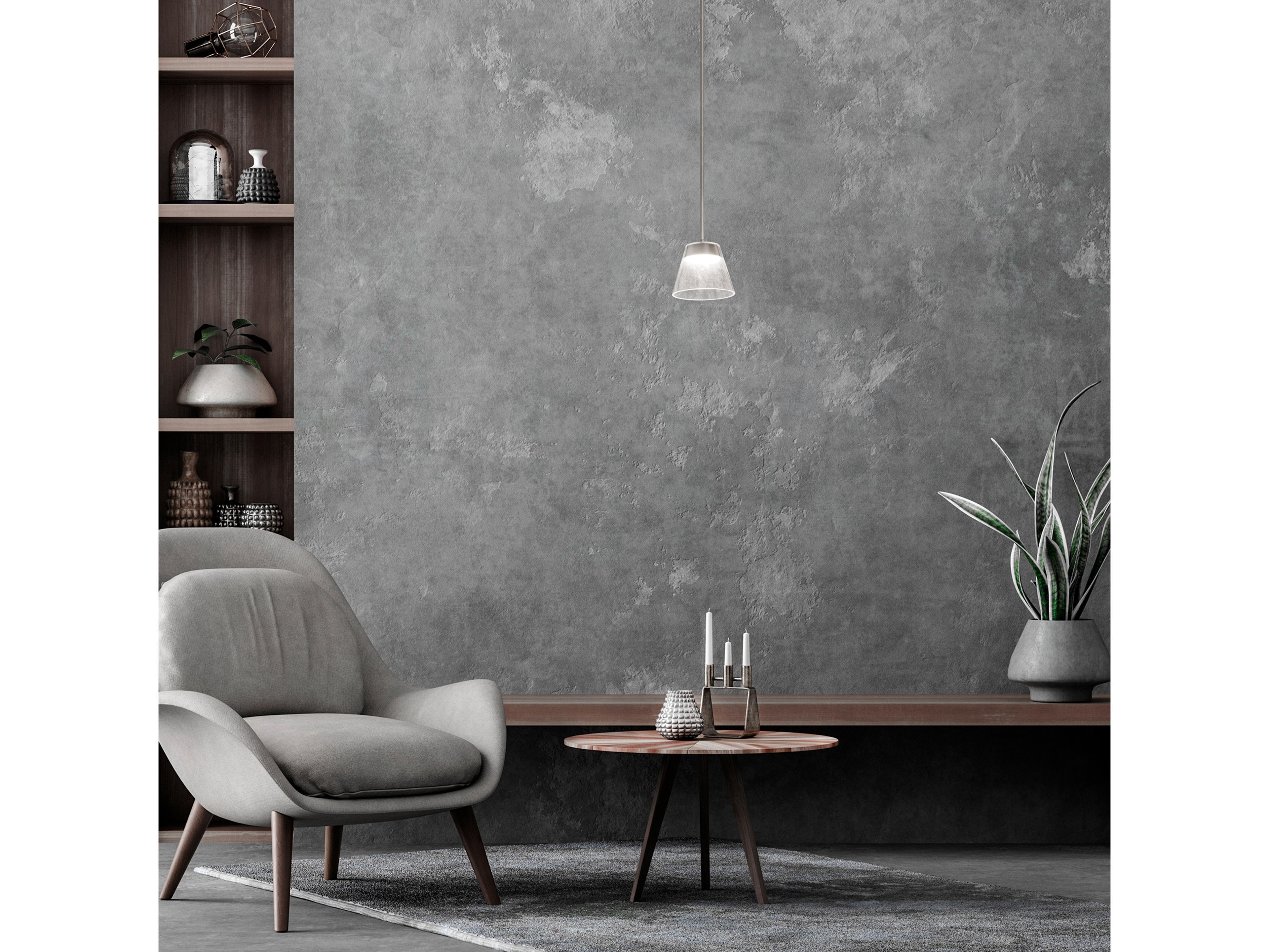 dweLED by WAC Lighting Chandra 1-Light Brushed Nickel Glass LED Empire Mini Pendant