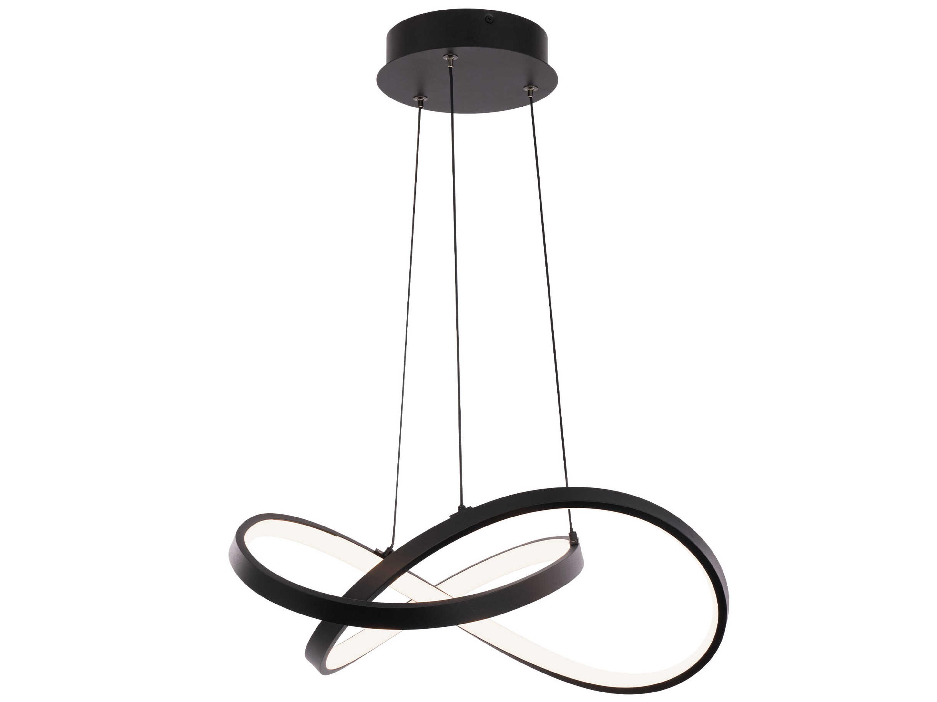 dweLED by WAC Lighting Vornado 1-Light Black LED Linear Pendant