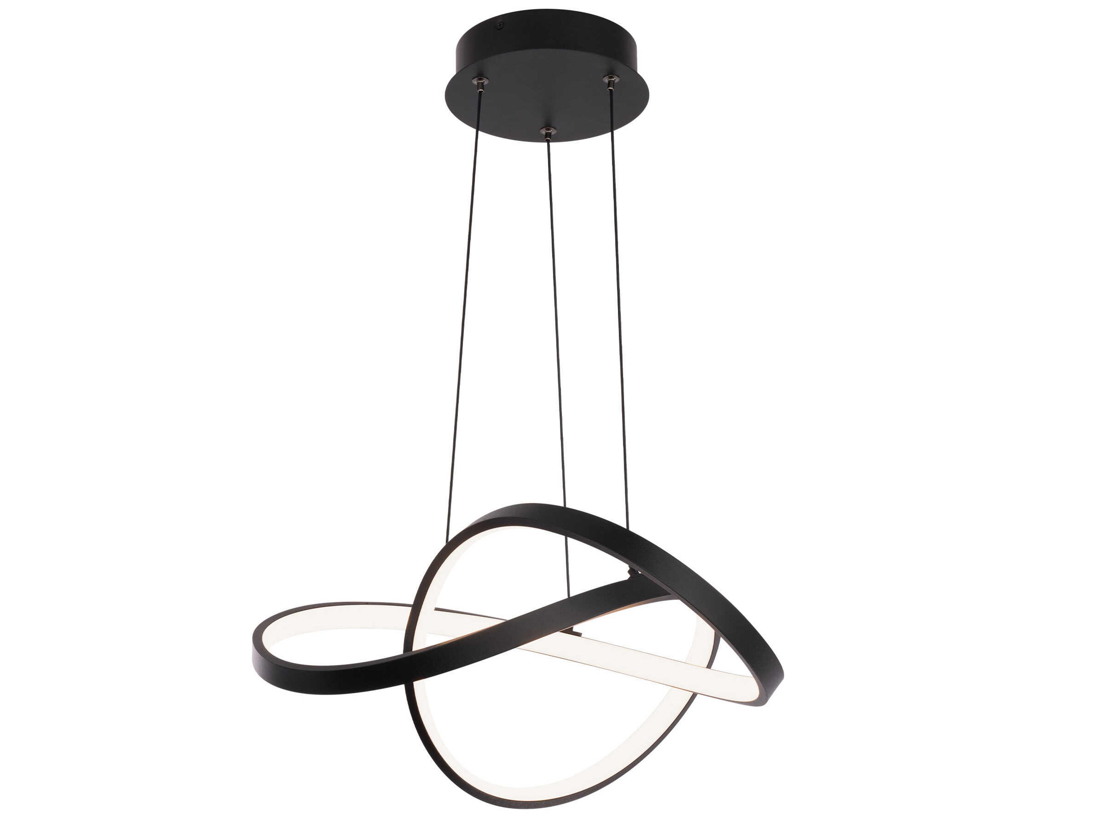 dweLED by WAC Lighting Vornado 1-Light Black LED Linear Pendant