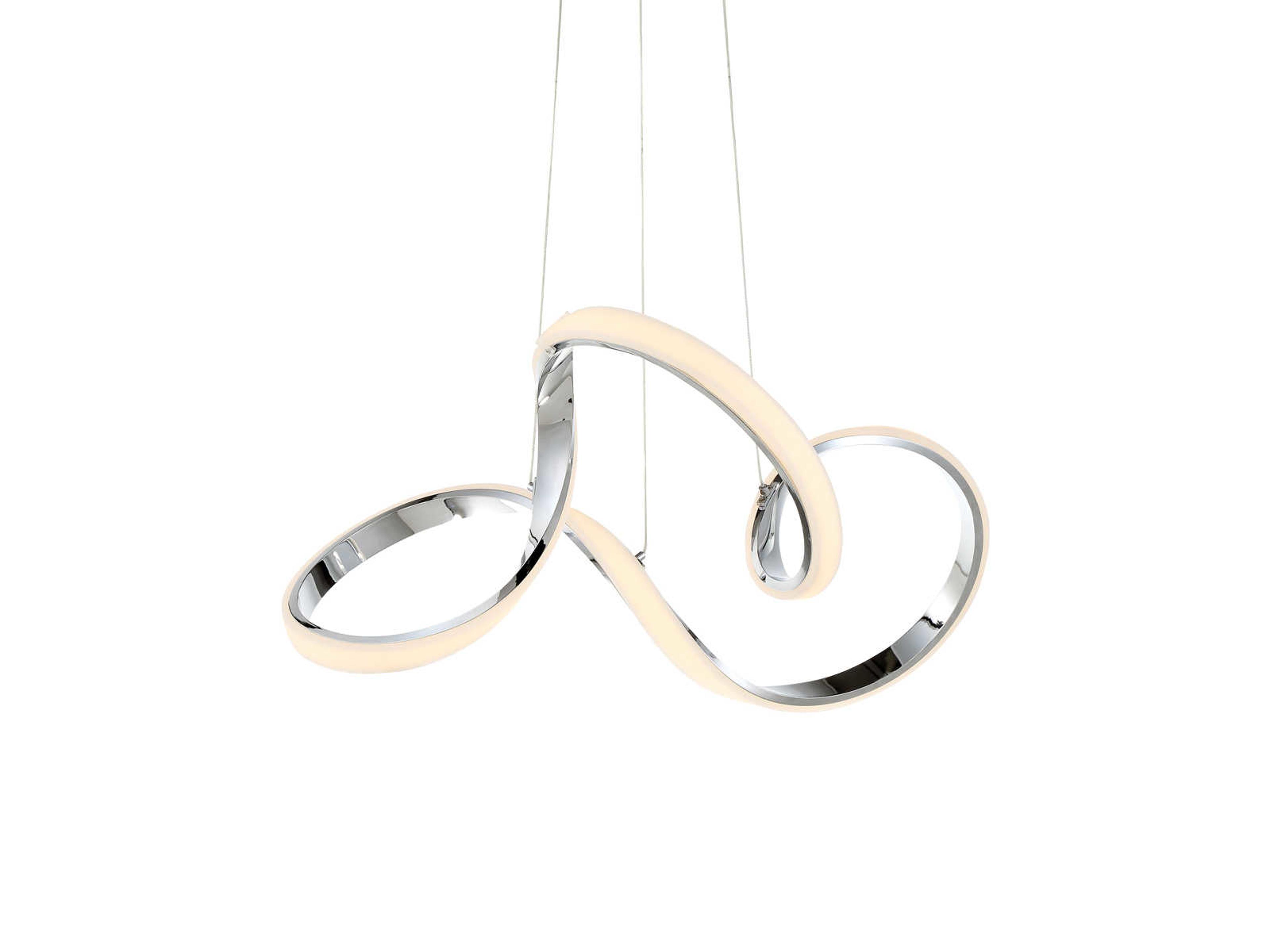 dweLED by WAC Lighting Vornado 1-Light Chrome LED Geometric Pendant