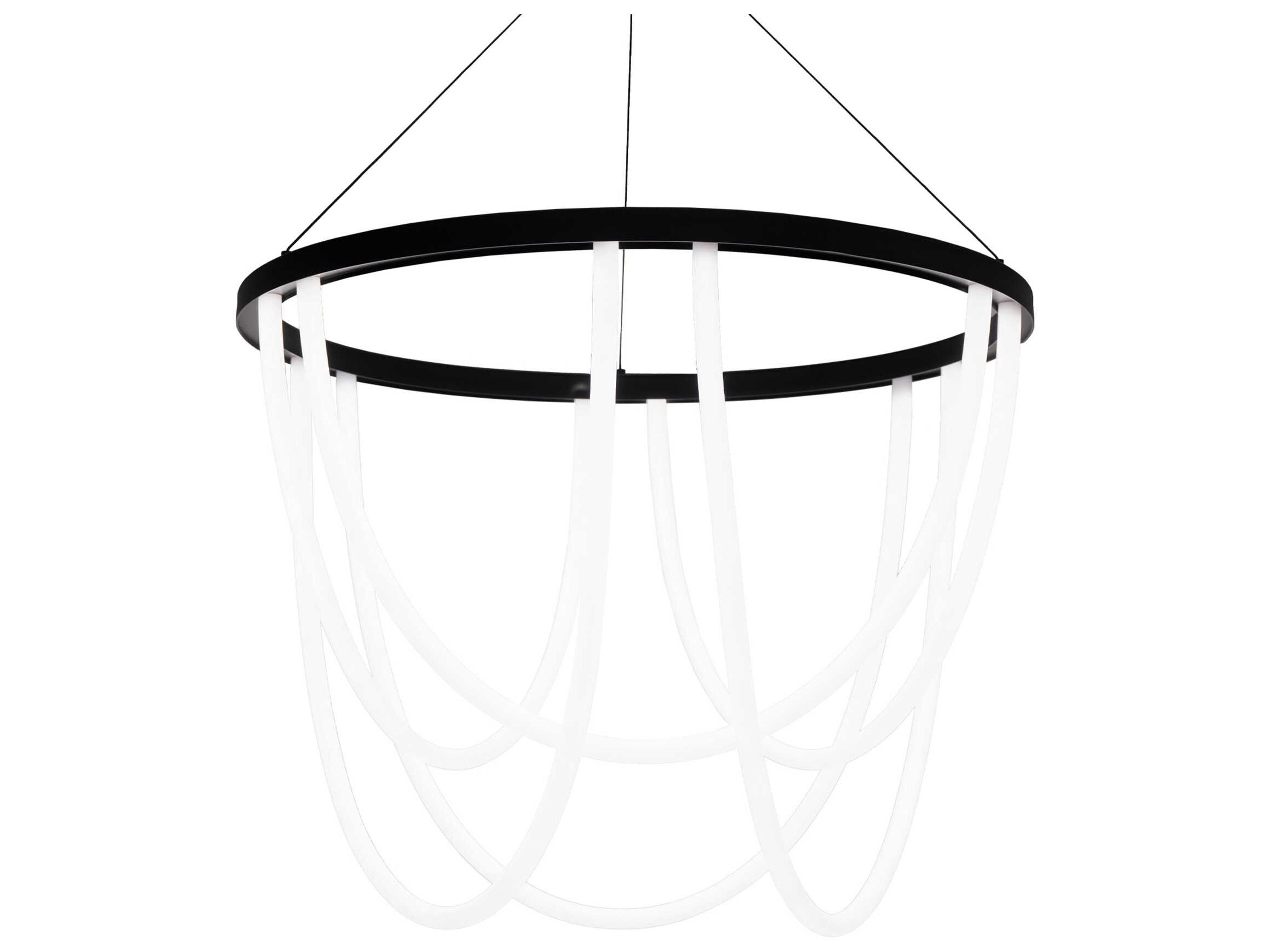 dweLED by WAC Lighting Margarite 6-Light Black Chandelier