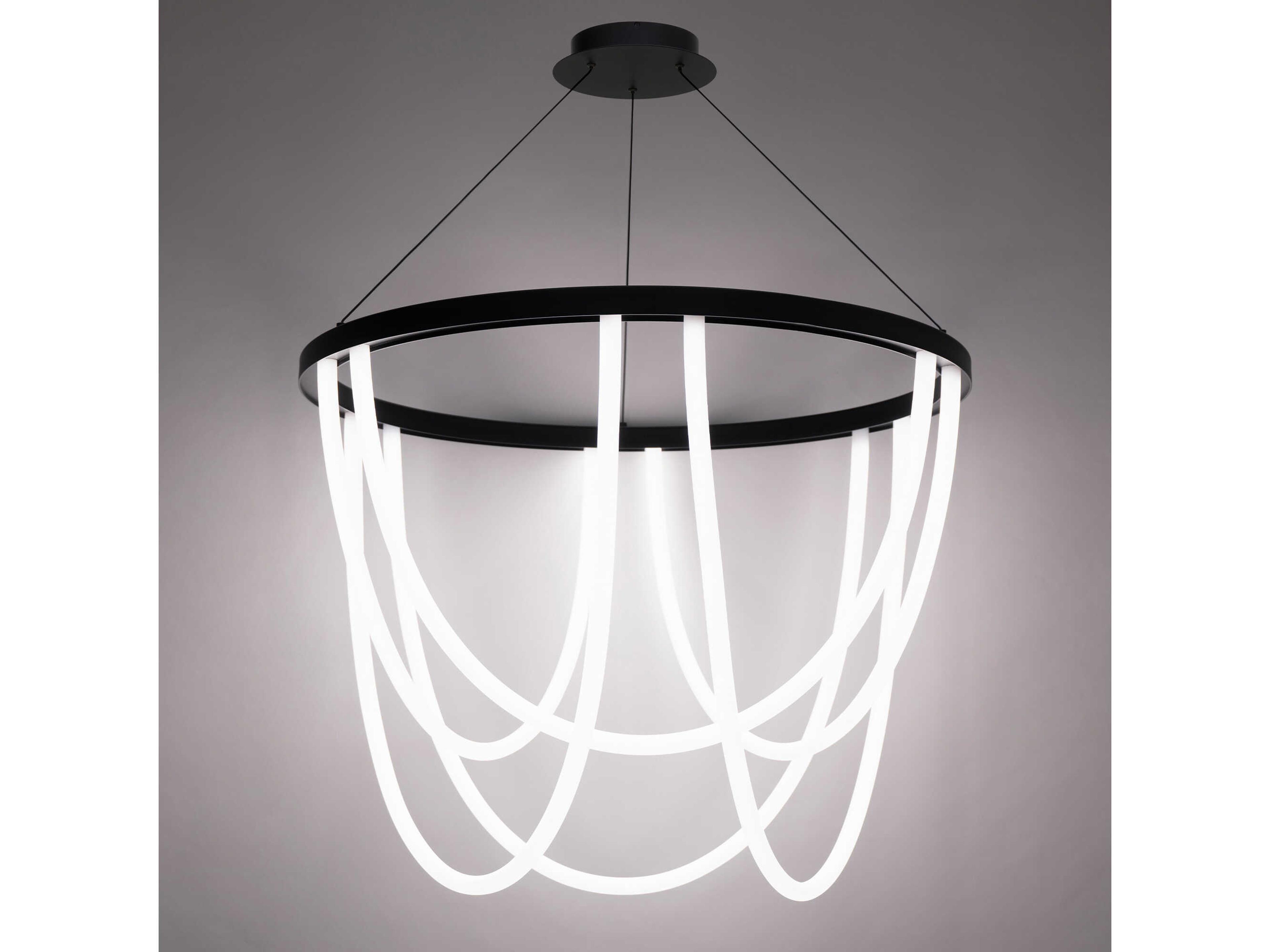 dweLED by WAC Lighting Margarite 6-Light Black Chandelier