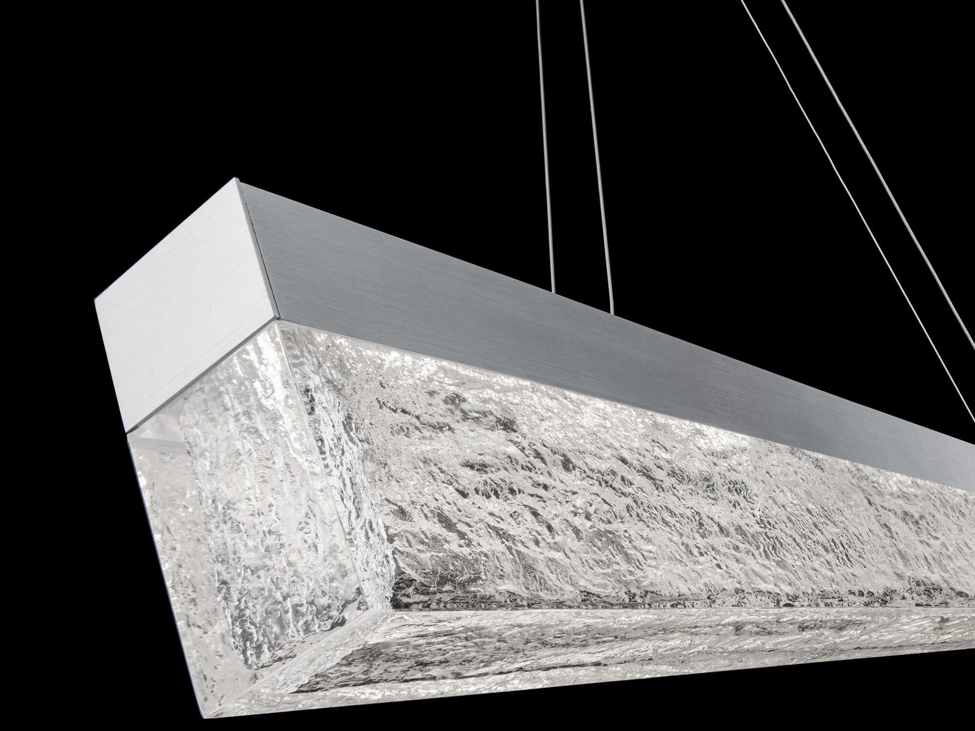 dweLED by WAC Lighting Effervescent 1-Light Brushed Aluminum Silver LED Island Pendant