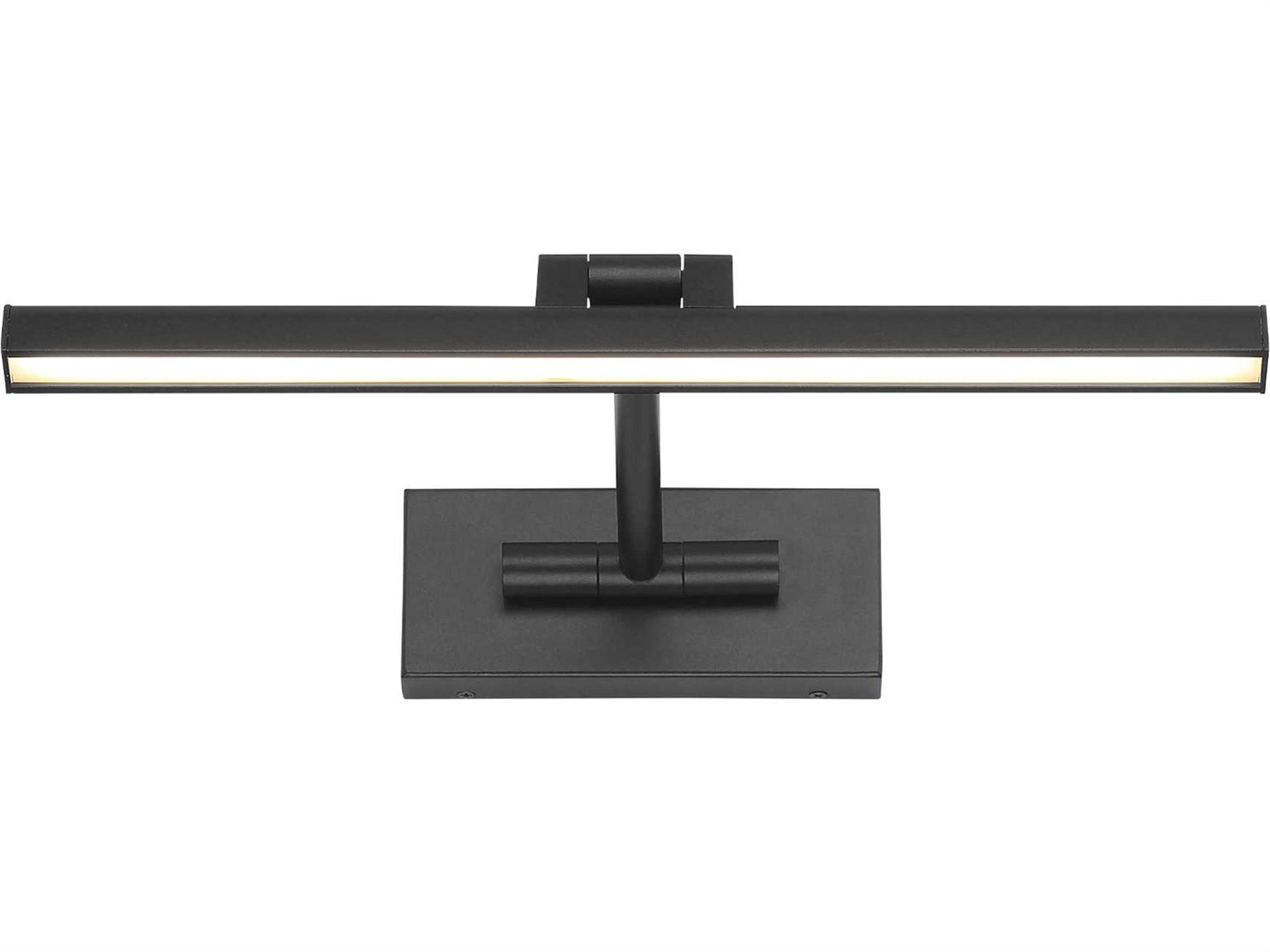 dweLED by WAC Lighting Reed 1-Light Black LED Picture Light