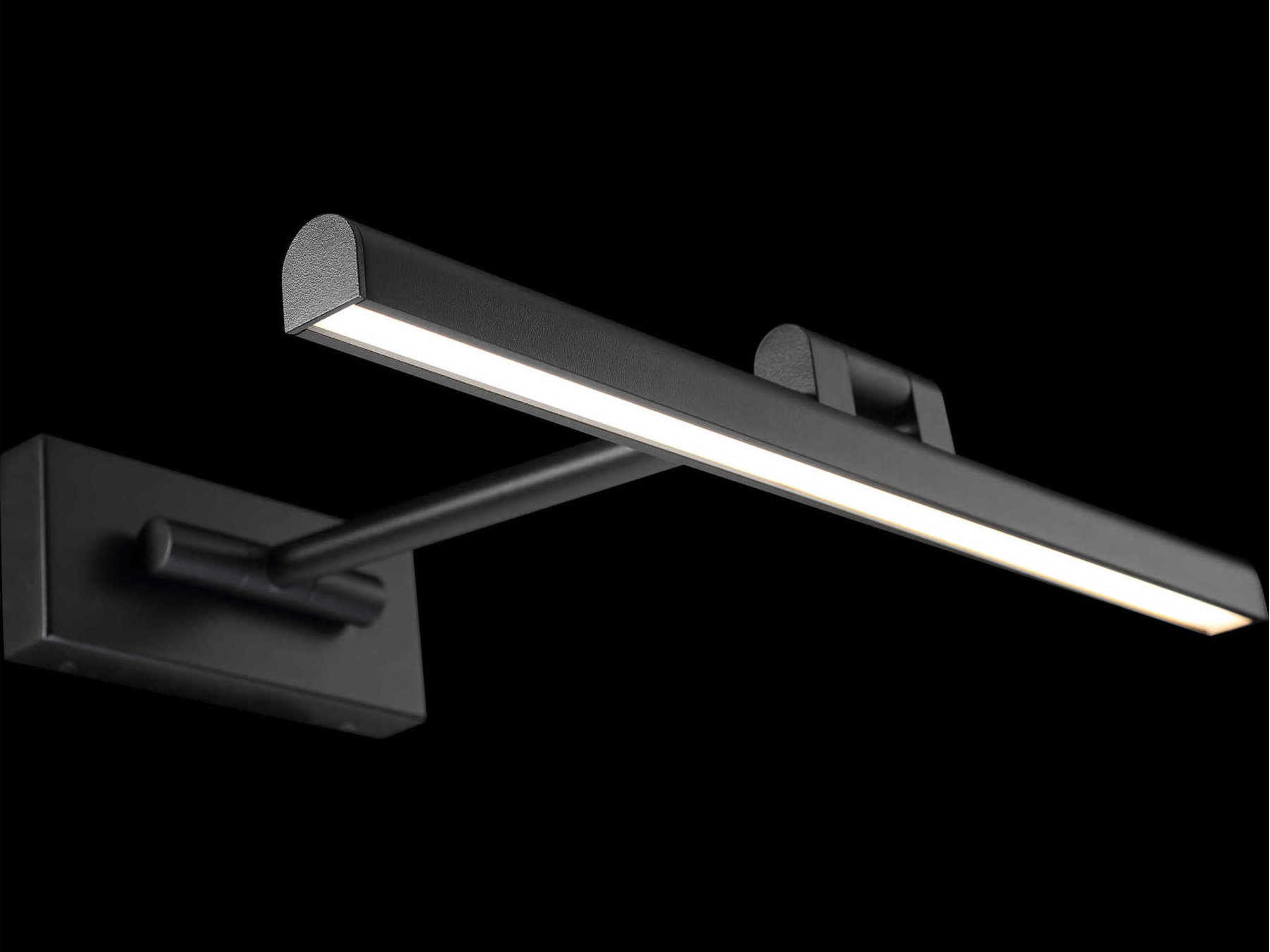 dweLED by WAC Lighting Reed 1-Light Black LED Picture Light