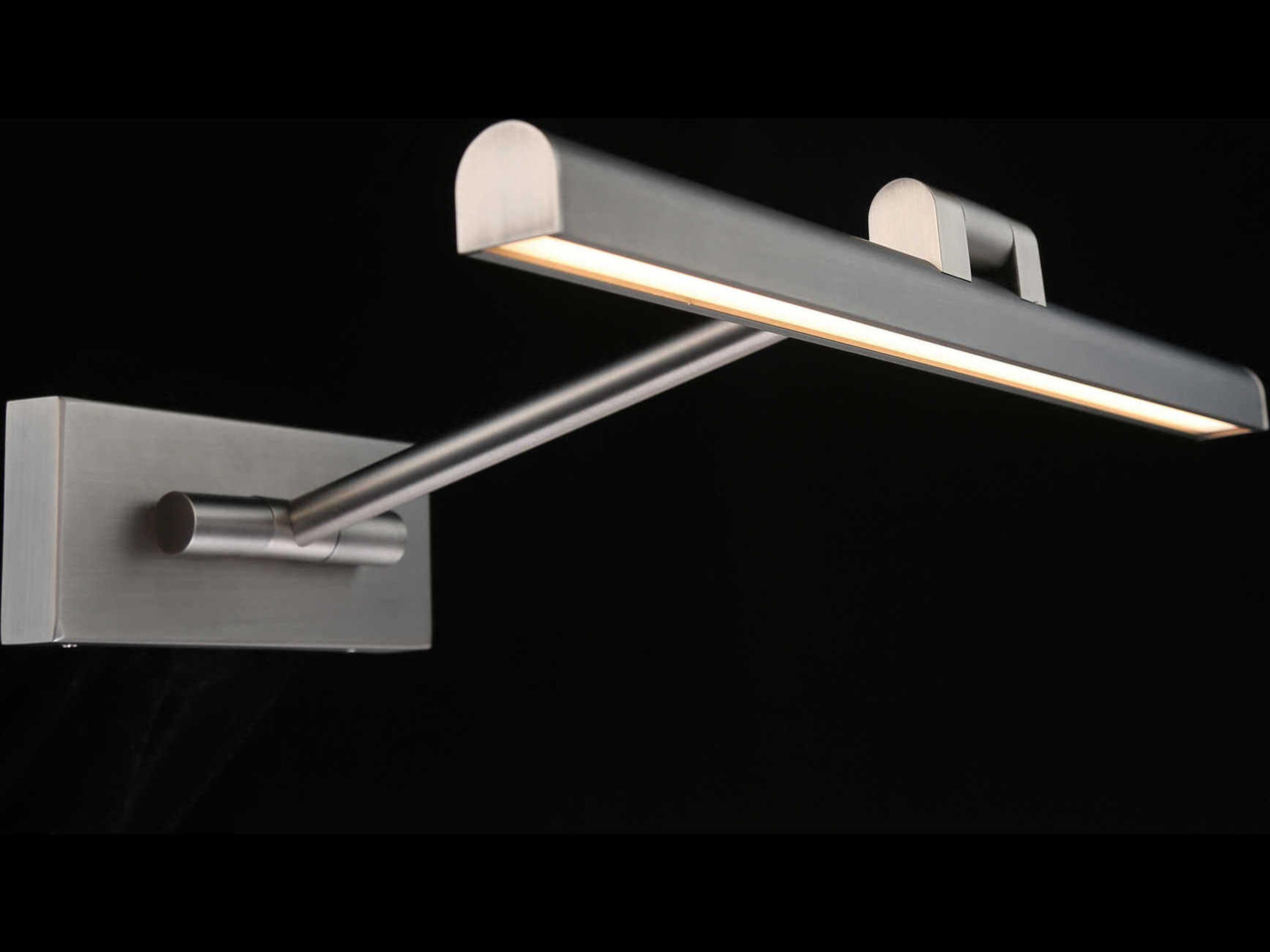 dweLED by WAC Lighting Reed 1-Light Brushed Nickel LED Picture Light