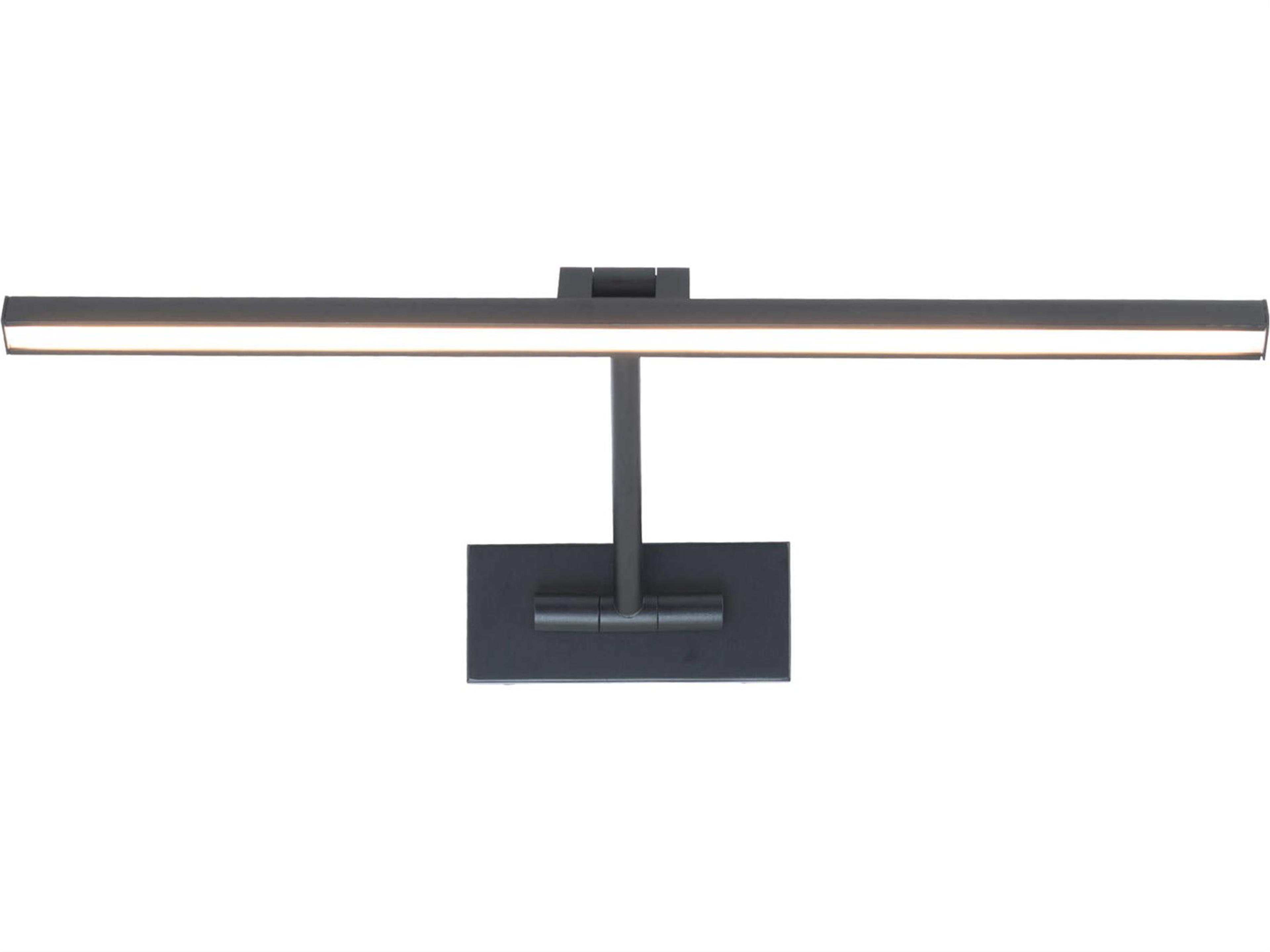 dweLED by WAC Lighting Reed 1-Light Black LED Picture Light