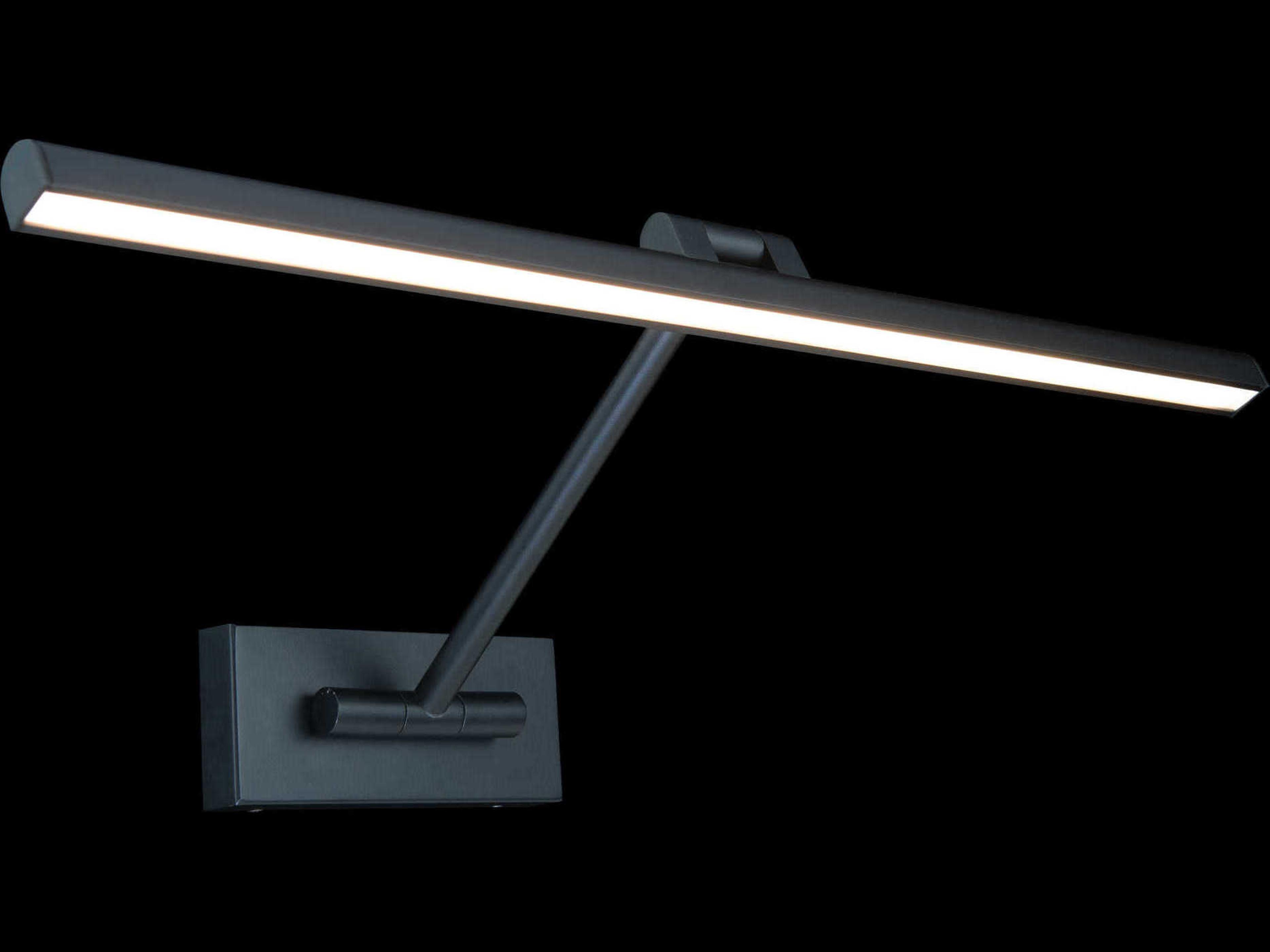 dweLED by WAC Lighting Reed 1-Light Black LED Picture Light