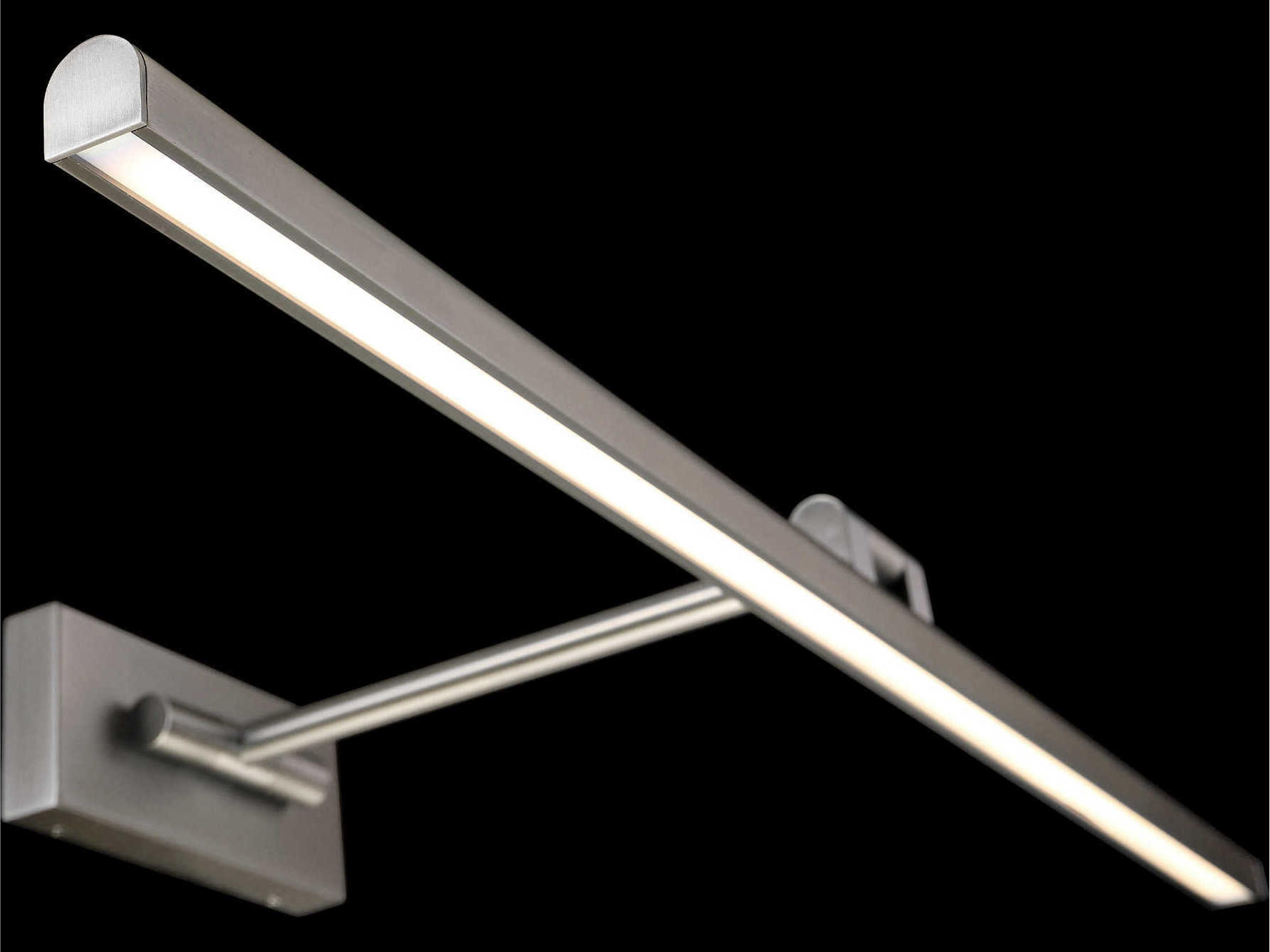 dweLED by WAC Lighting Reed 1-Light Brushed Nickel LED Picture Light