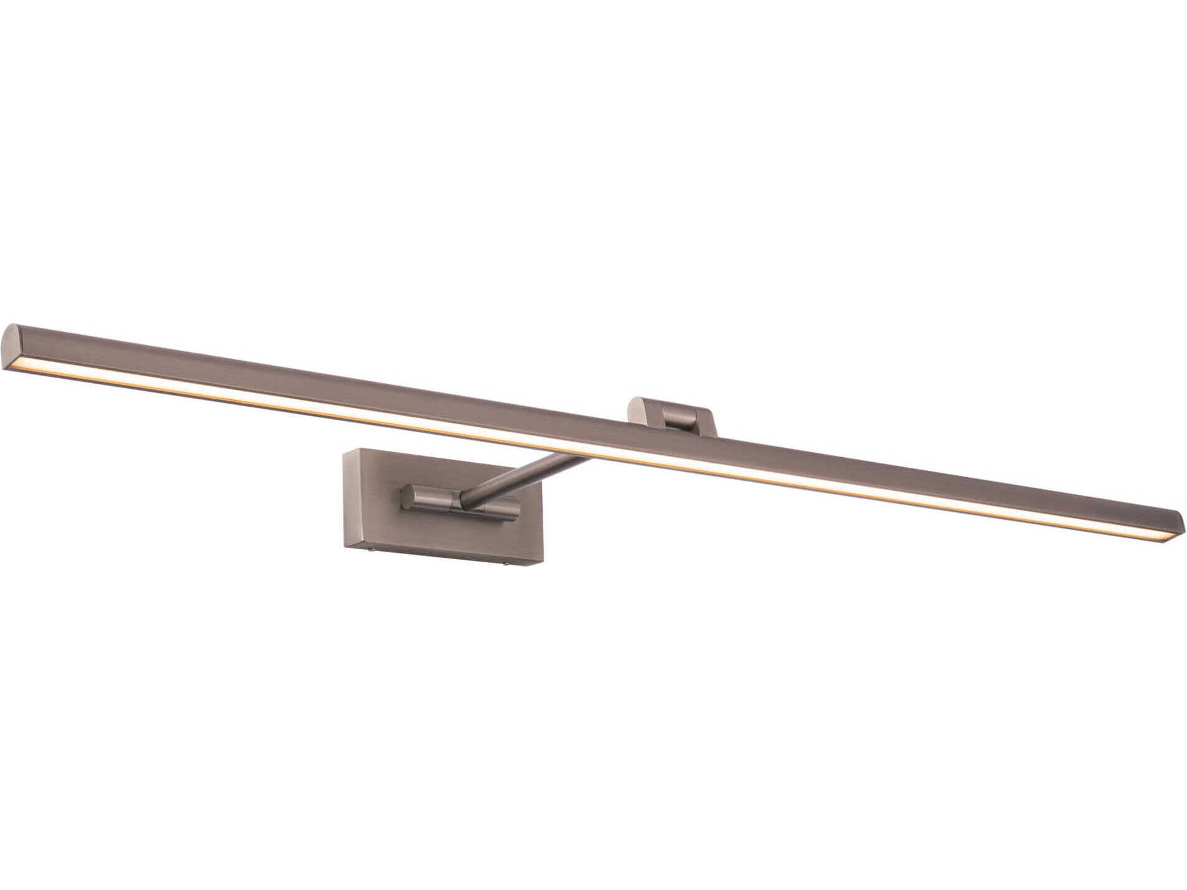 dweLED by WAC Lighting Reed 1-Light Brushed Nickel LED Picture Light