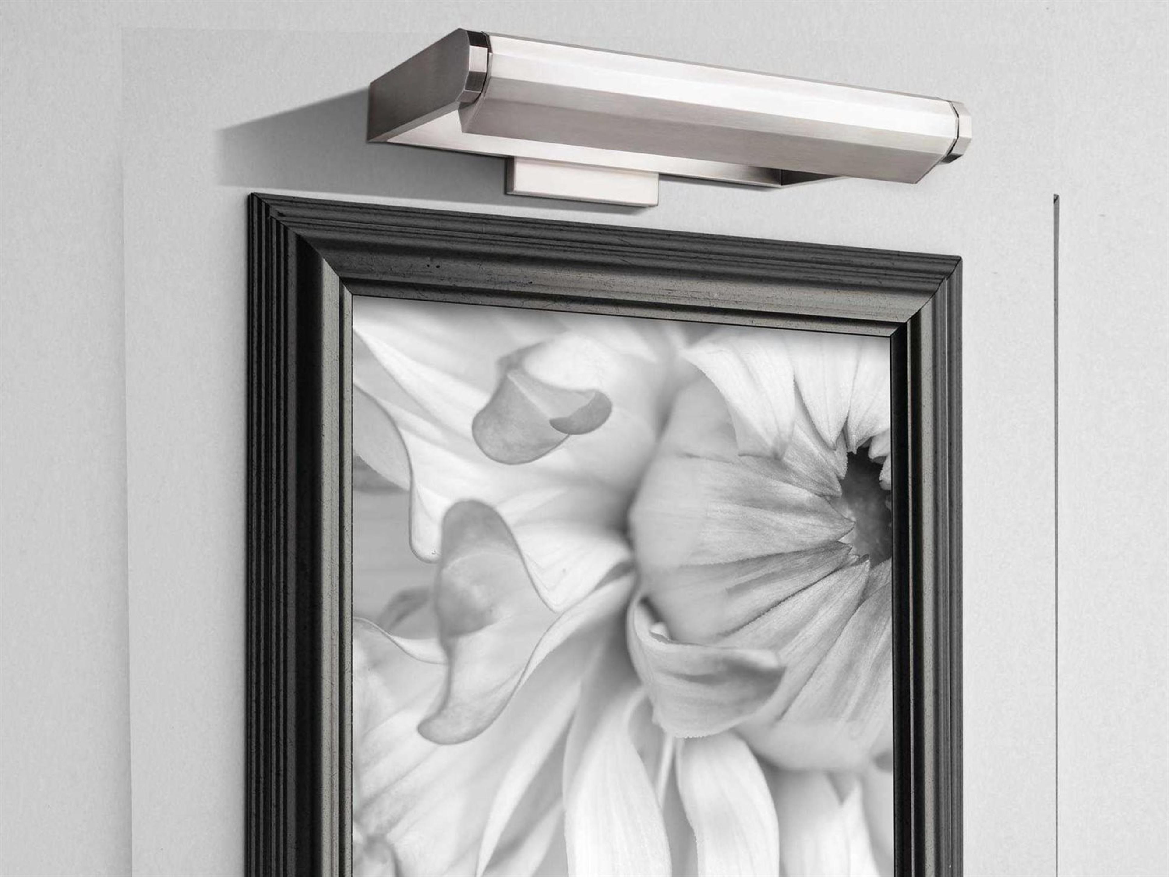 dweLED by WAC Lighting Kent Direct Wire 1-Light Brushed Nickel LED Picture Light