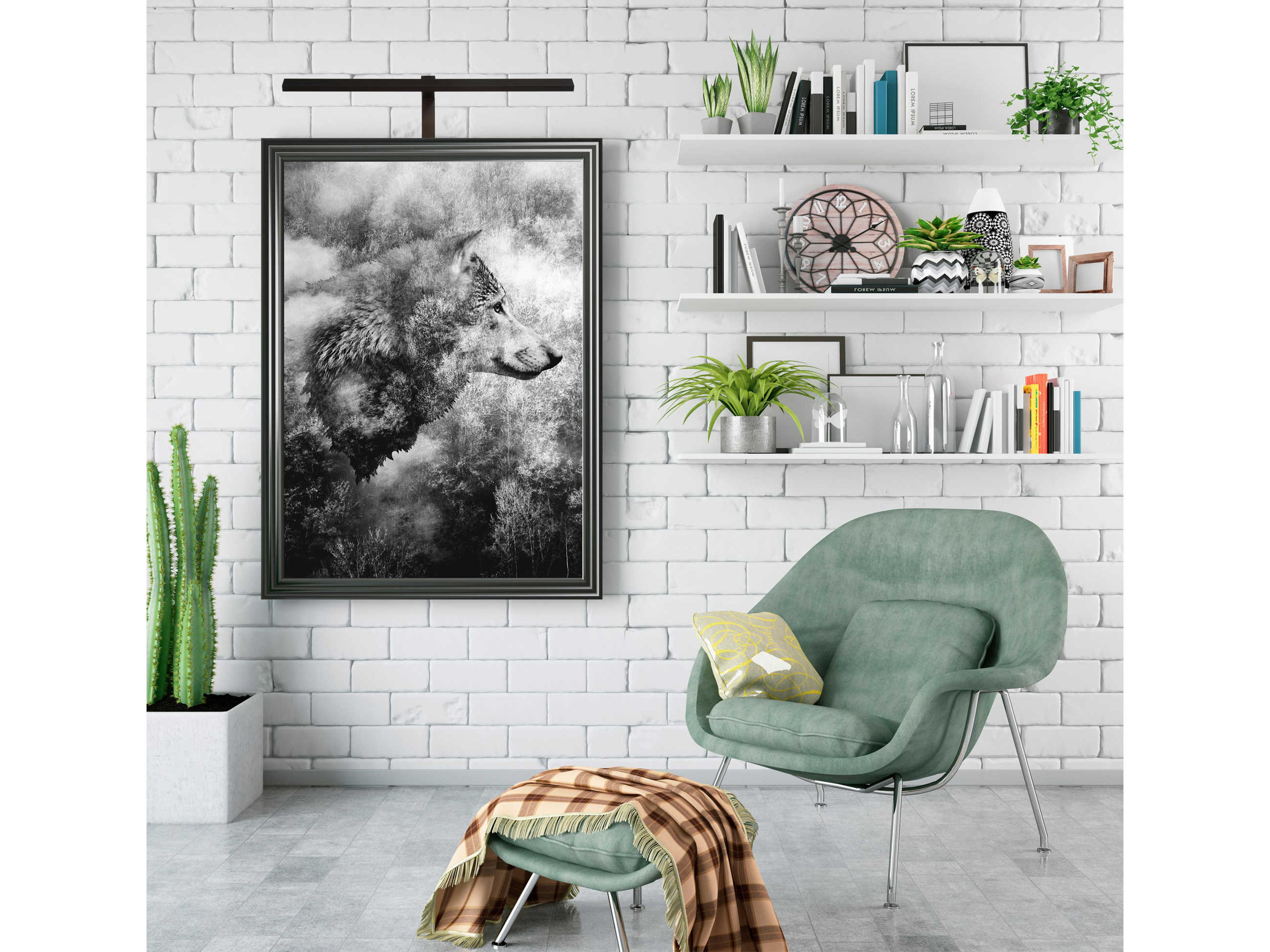 dweLED by WAC Lighting Uptown 1-Light Black LED Picture Light