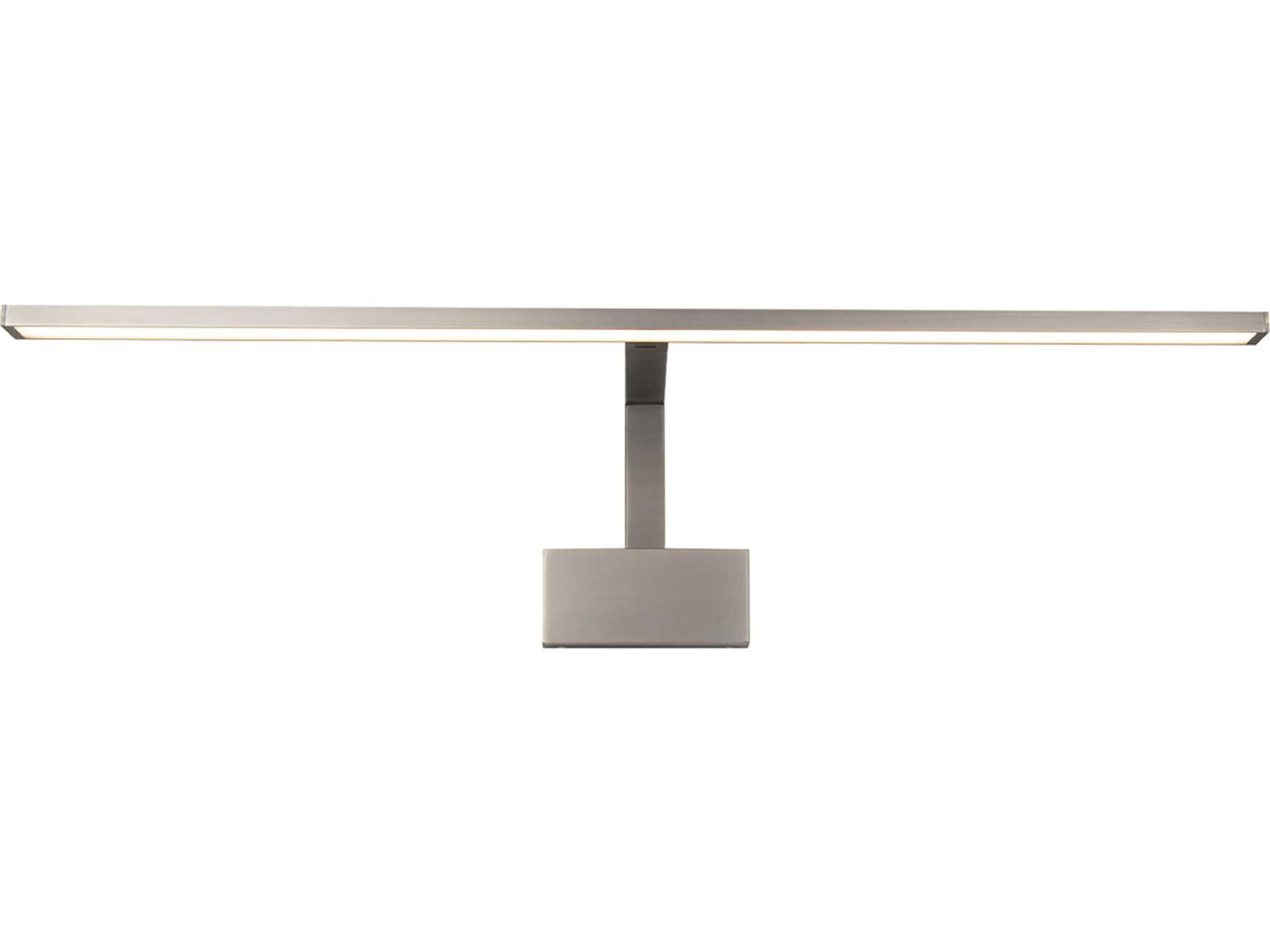 dweLED by WAC Lighting Uptown 1-Light Brushed Nickel Black LED Picture Light