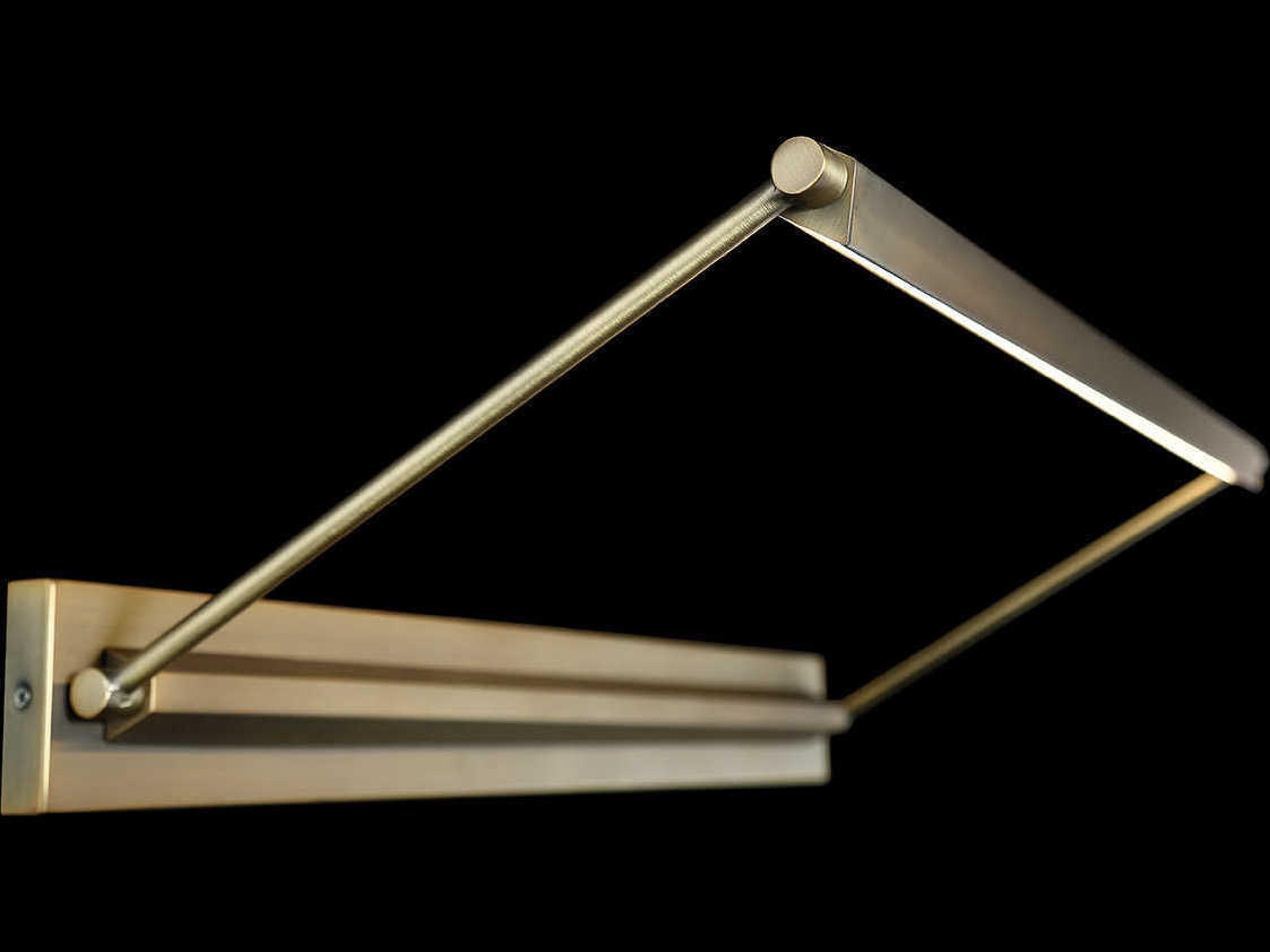 dweLED by WAC Lighting Hudson 1-Light Aged Brass LED Picture Light