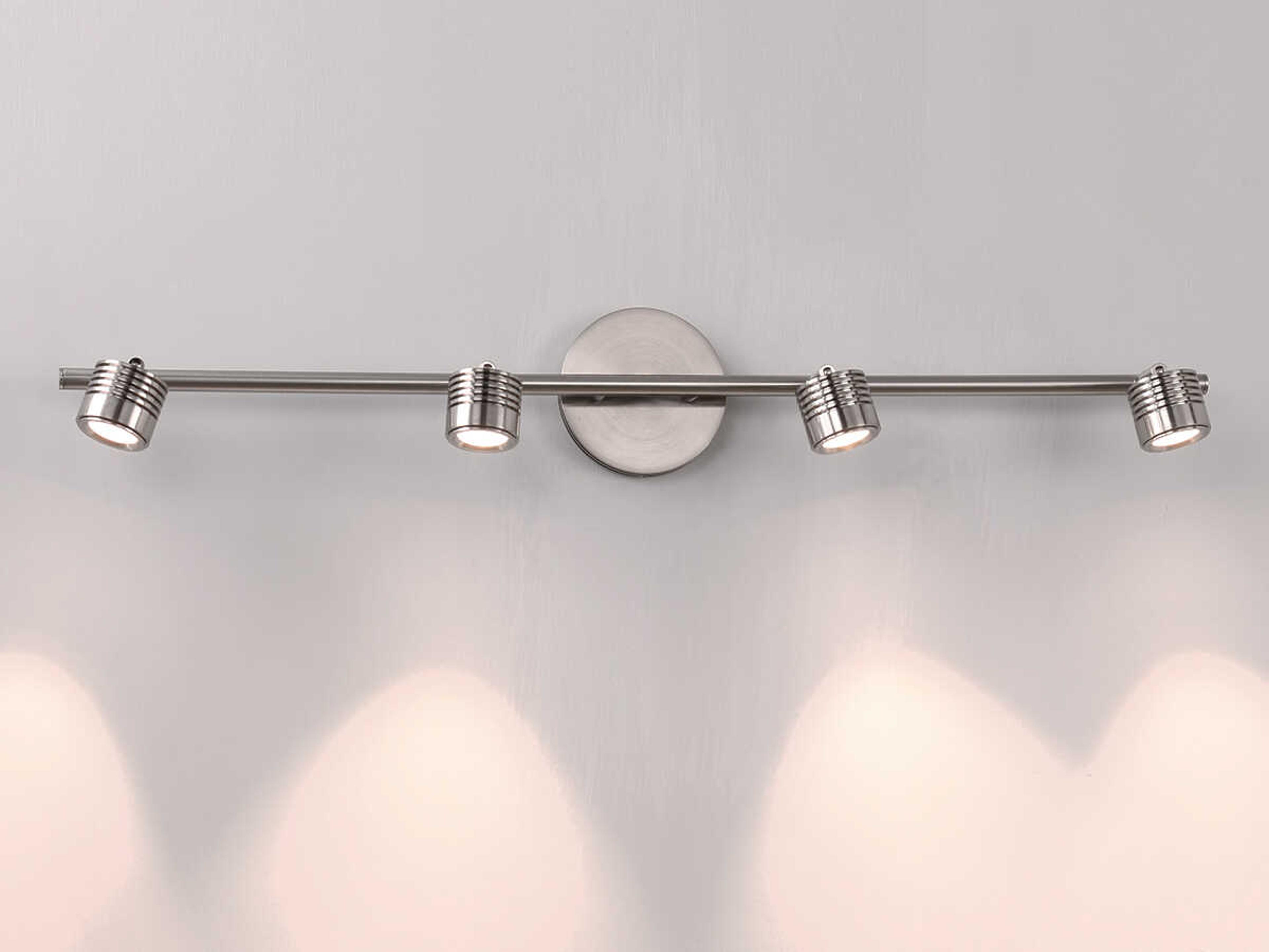 dweLED by WAC Lighting Vector 4-Light Brushed Nickel Linear Track & Rail Light