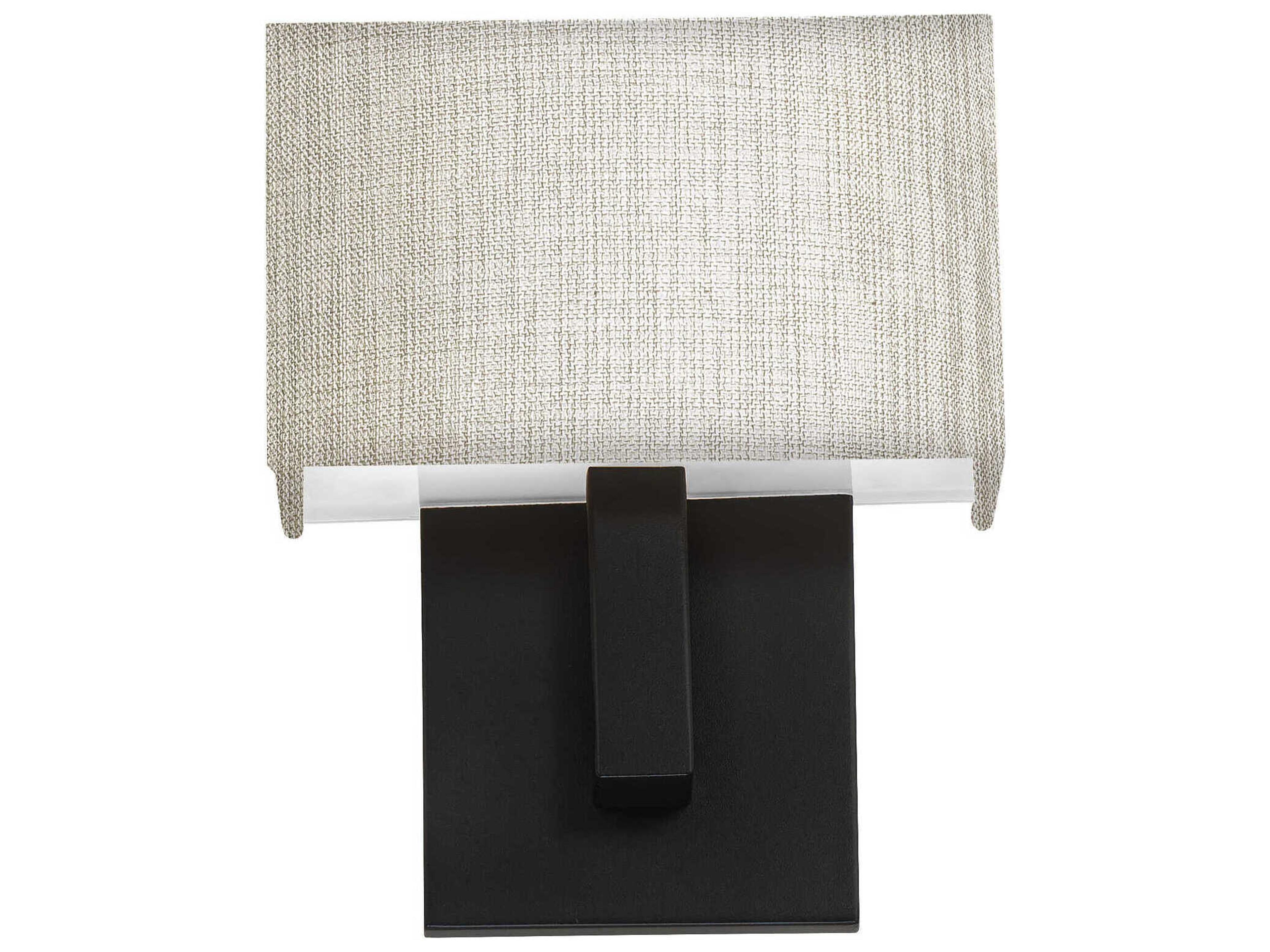 dweLED by WAC Lighting Manhattan 1-Light Black LED Wall Sconce