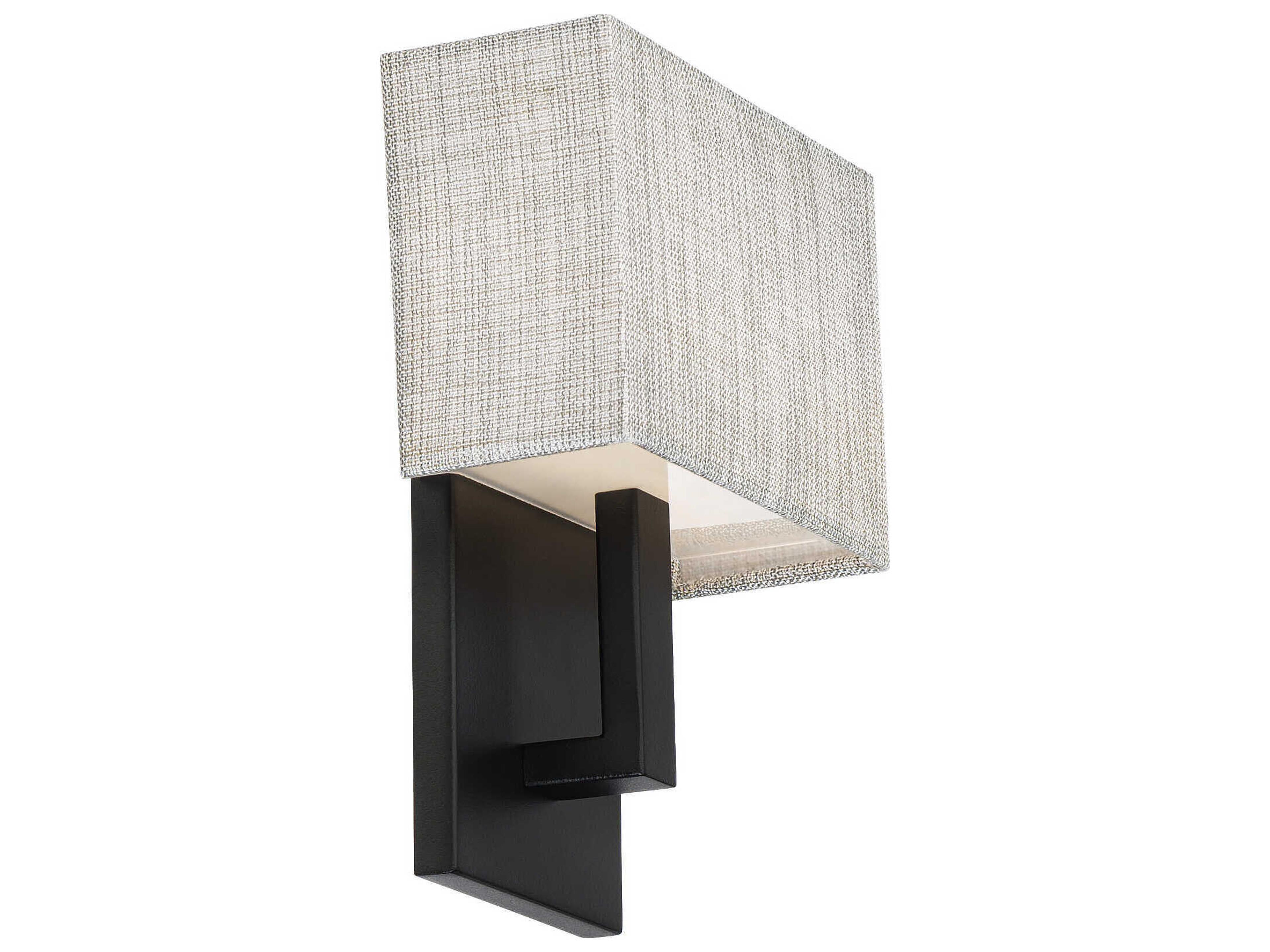 dweLED by WAC Lighting Manhattan 1-Light Black LED Wall Sconce