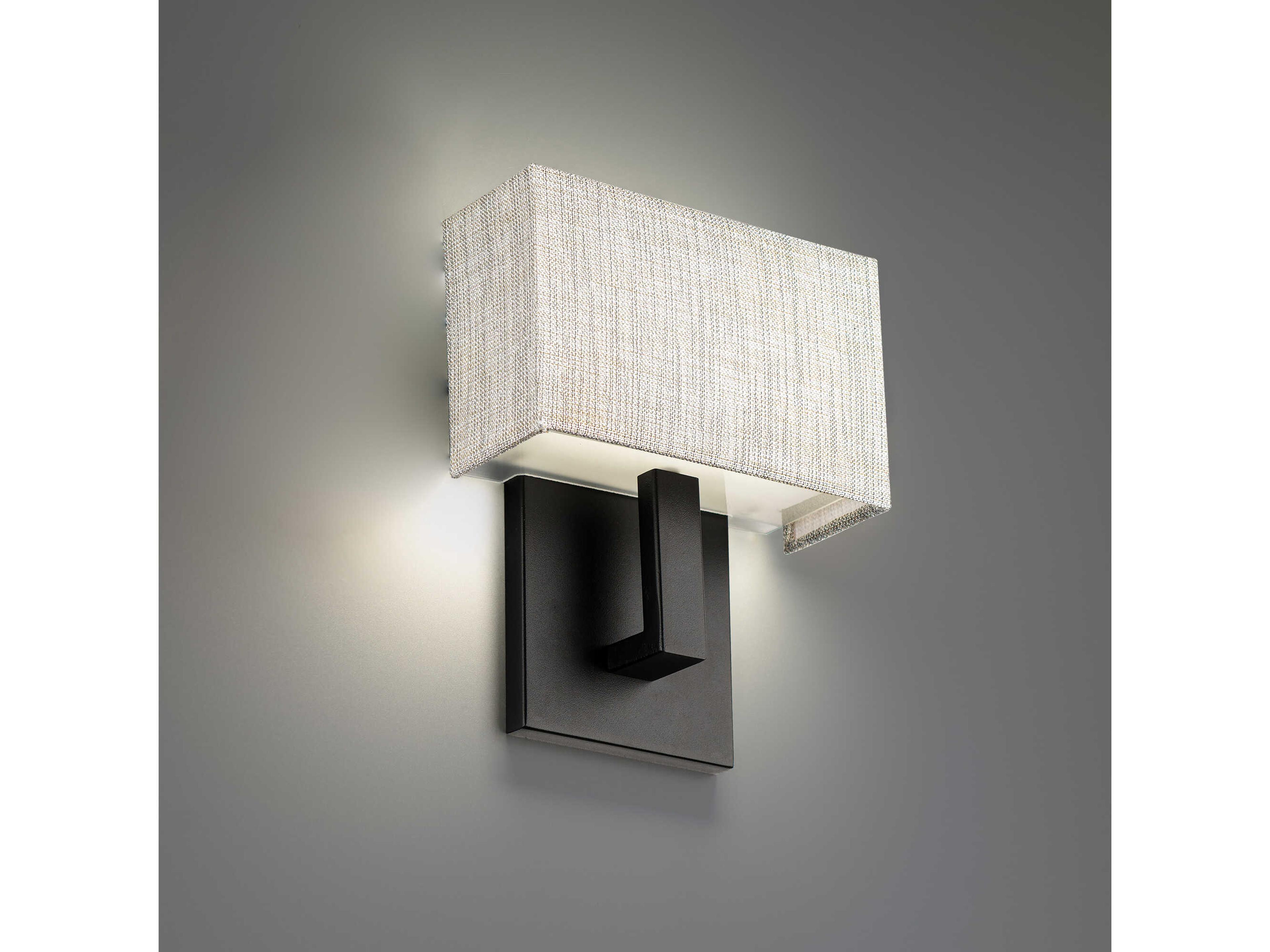 dweLED by WAC Lighting Manhattan 1-Light Black LED Wall Sconce