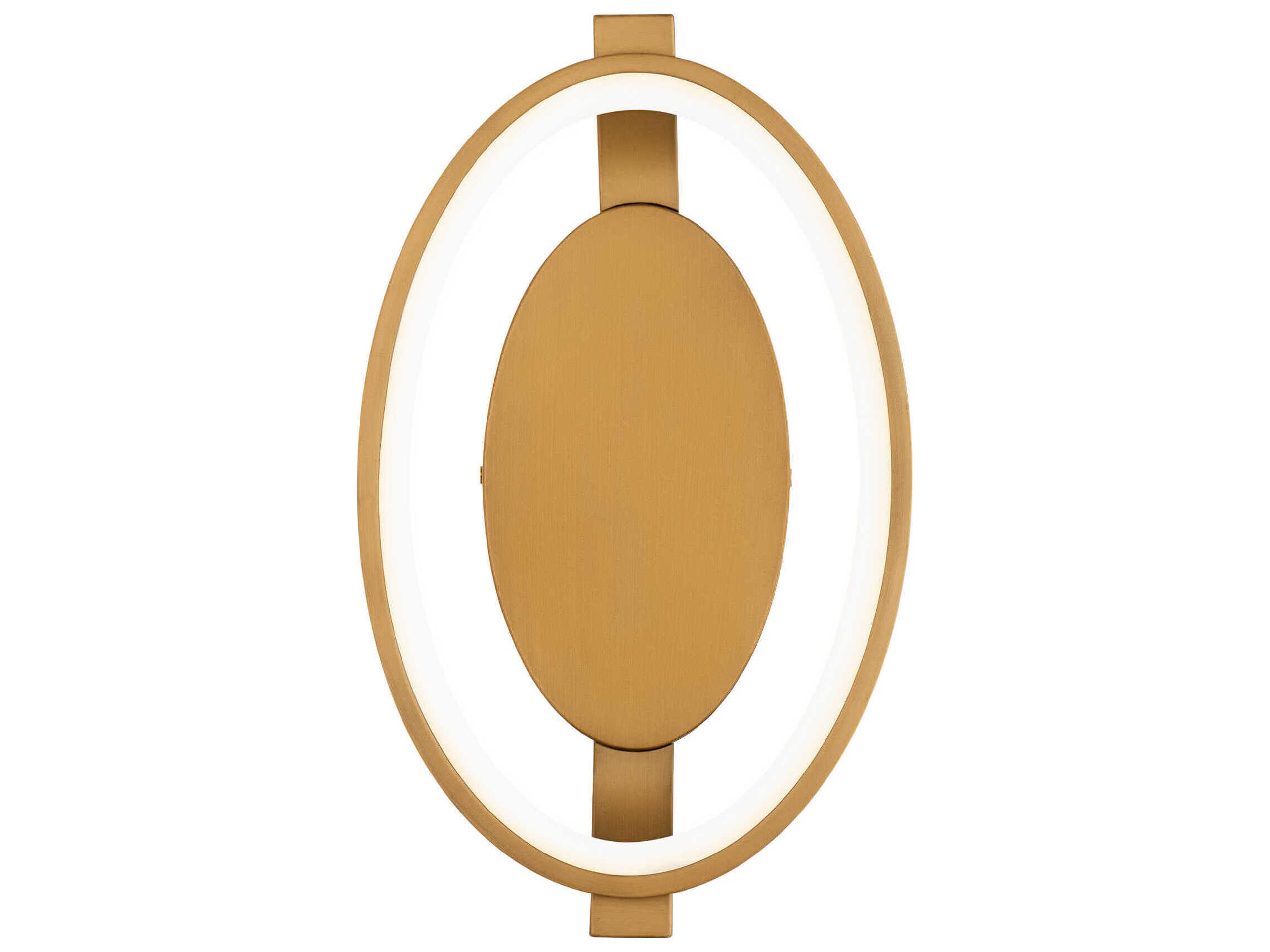 dweLED by WAC Lighting Solitaire 1-Light Aged Brass Wall Sconce