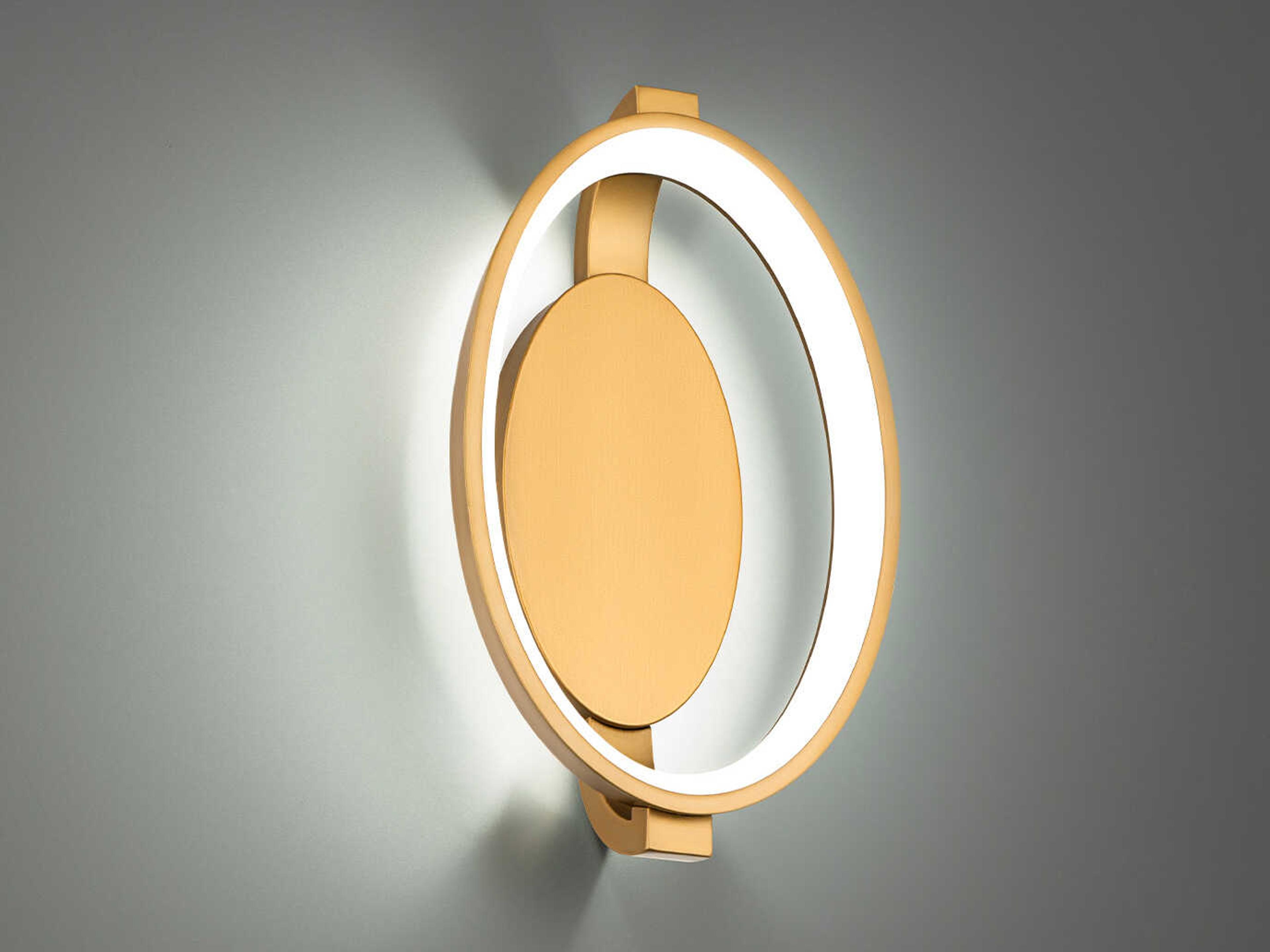 dweLED by WAC Lighting Solitaire 1-Light Aged Brass Wall Sconce