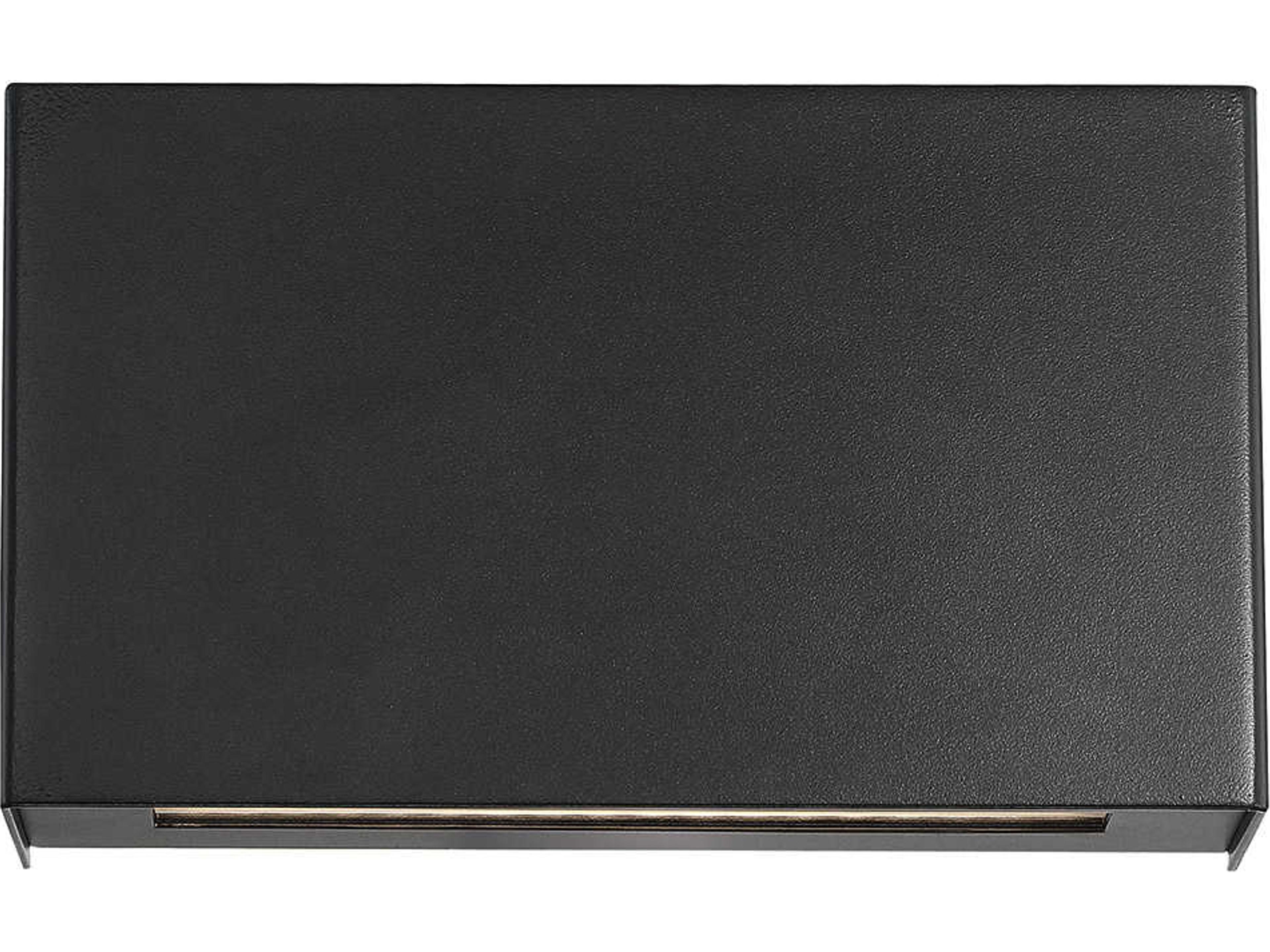 dweLED by WAC Lighting Blok 2-Light Black LED Wall Sconce