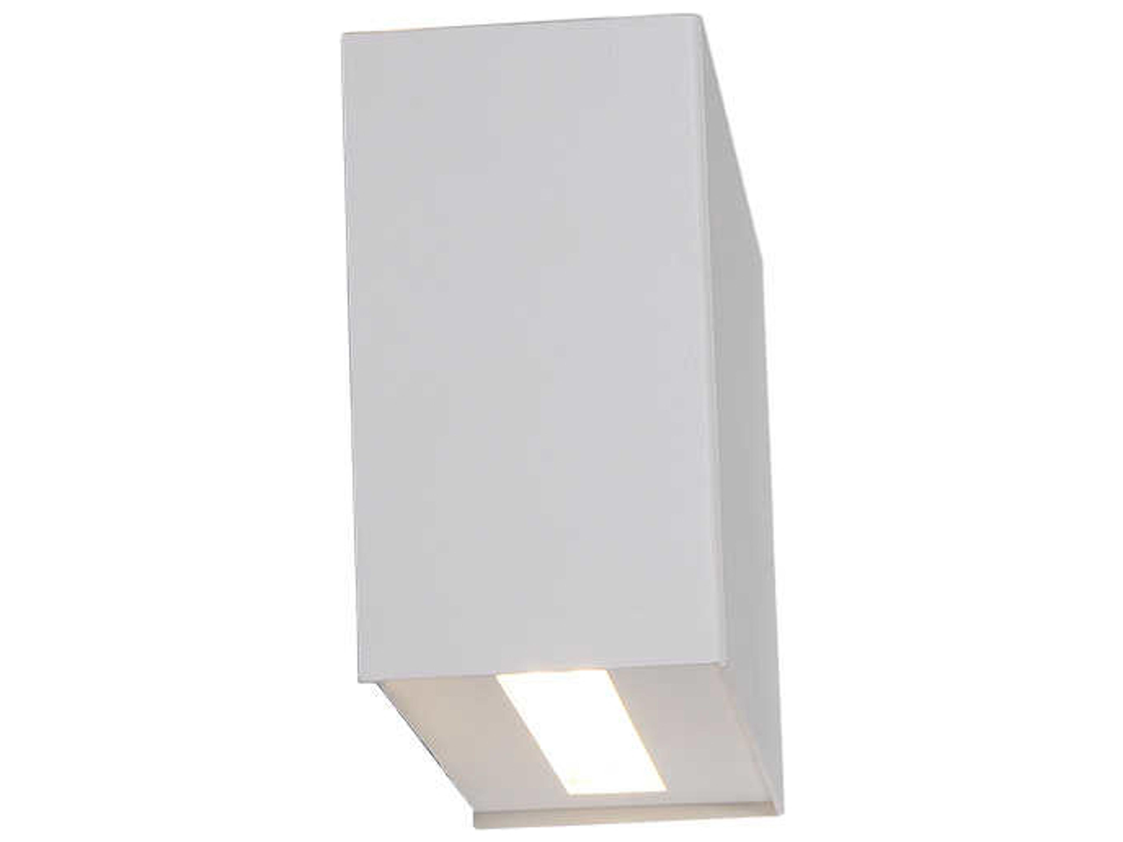 dweLED by WAC Lighting Blok 2-Light White LED Wall Sconce
