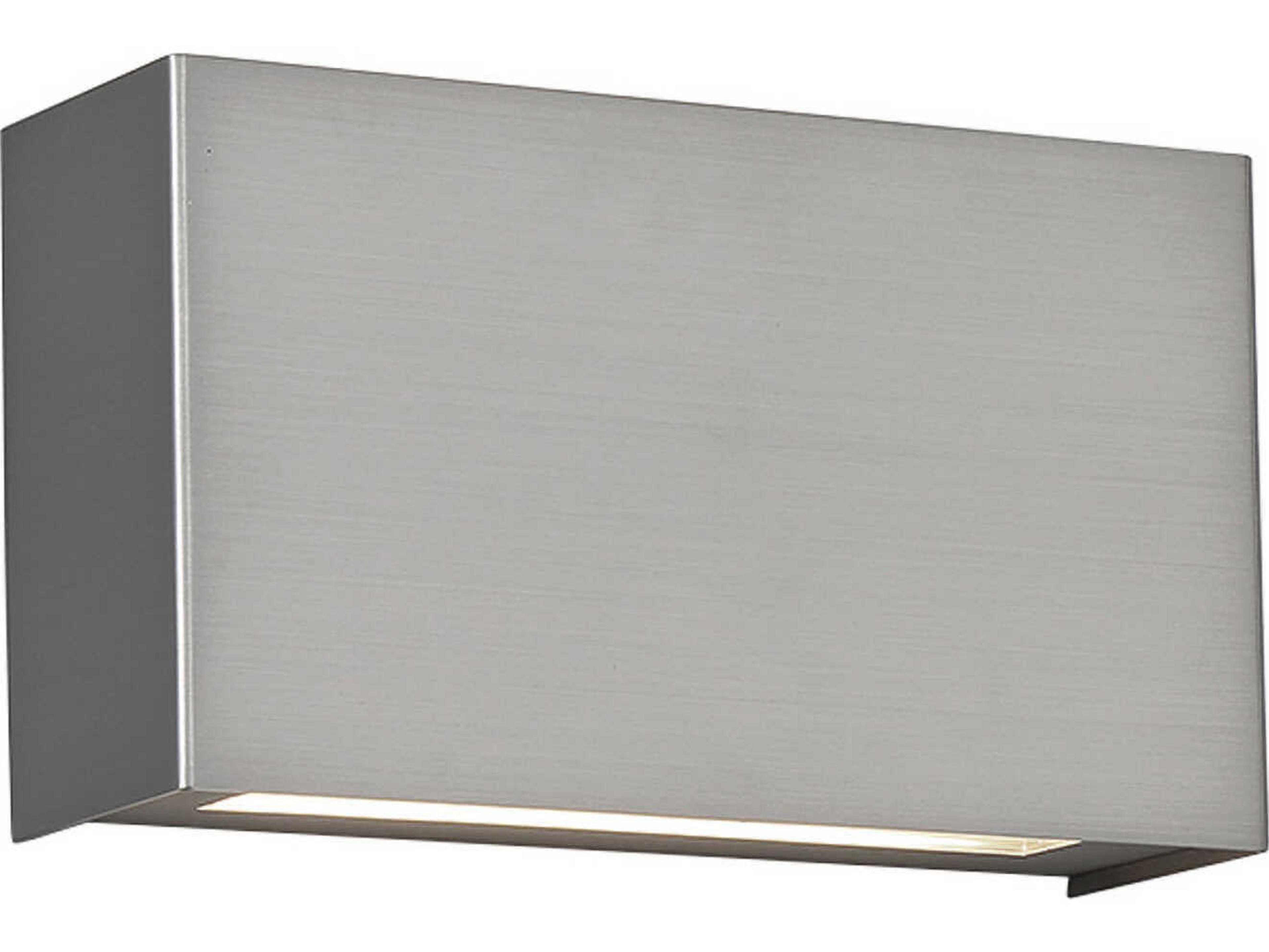 dweLED by WAC Lighting Blok 2-Light Black Glass LED Wall Sconce