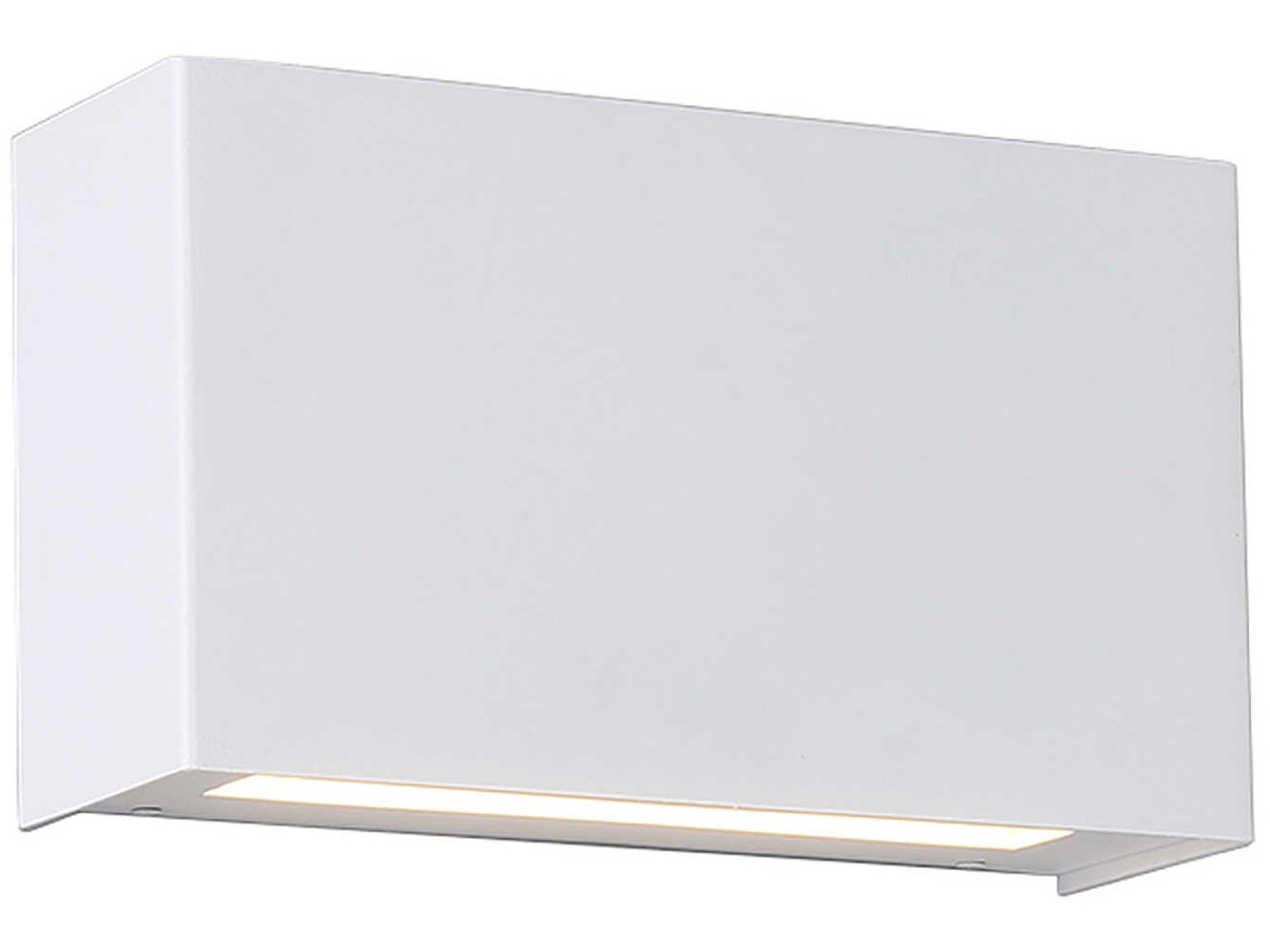 dweLED by WAC Lighting Blok 2-Light Black Glass LED Wall Sconce