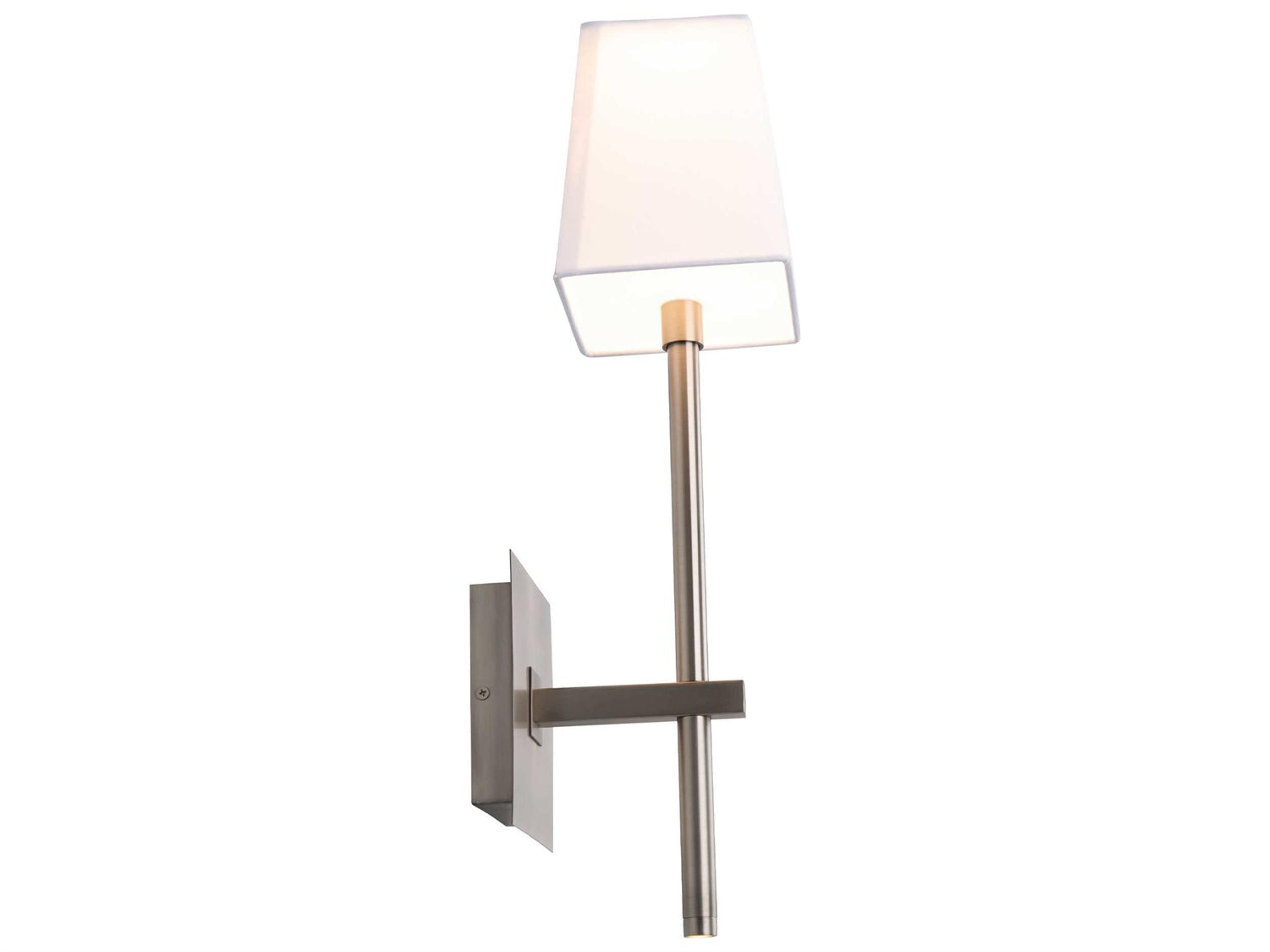 dweLED by WAC Lighting Seville 1-Light Brushed Nickel LED Wall Sconce