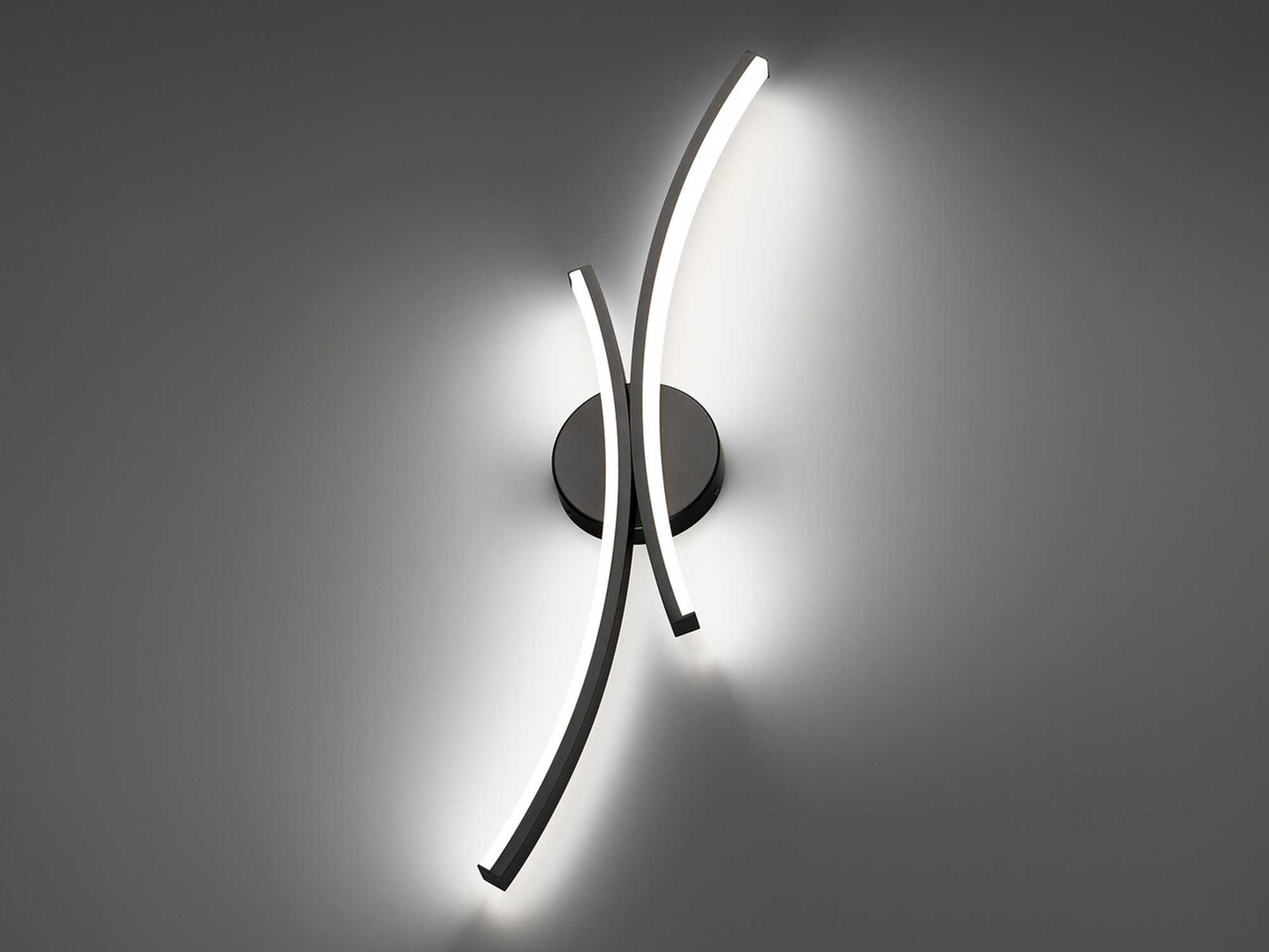 dweLED by WAC Lighting Tusk 2-Light Black Wall Sconce