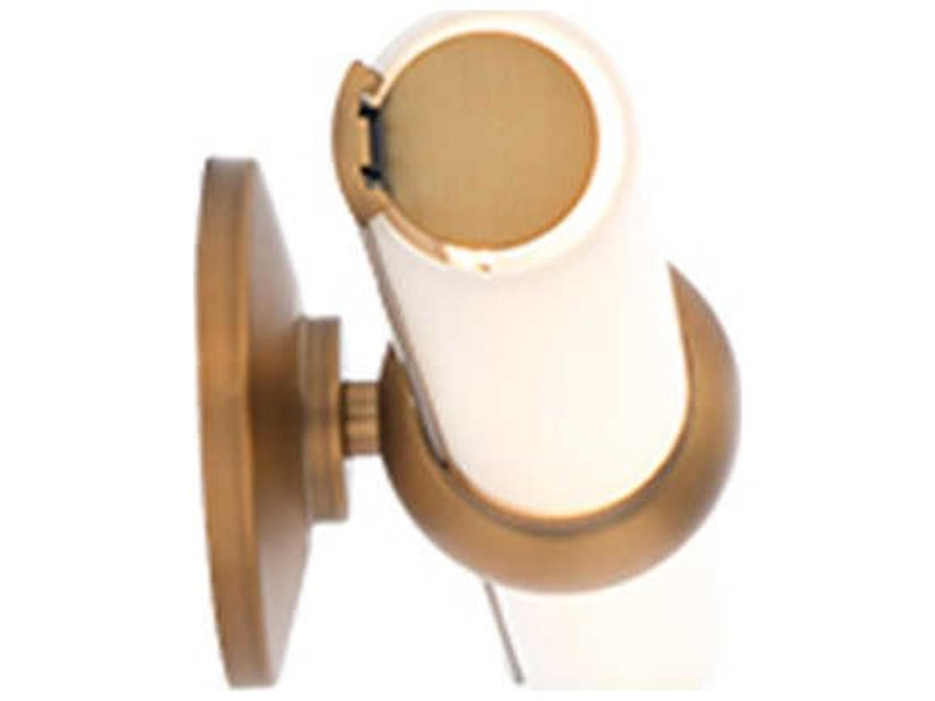 dweLED by WAC Lighting Juliet 2-Light Aged Brass Glass LED Vanity Light