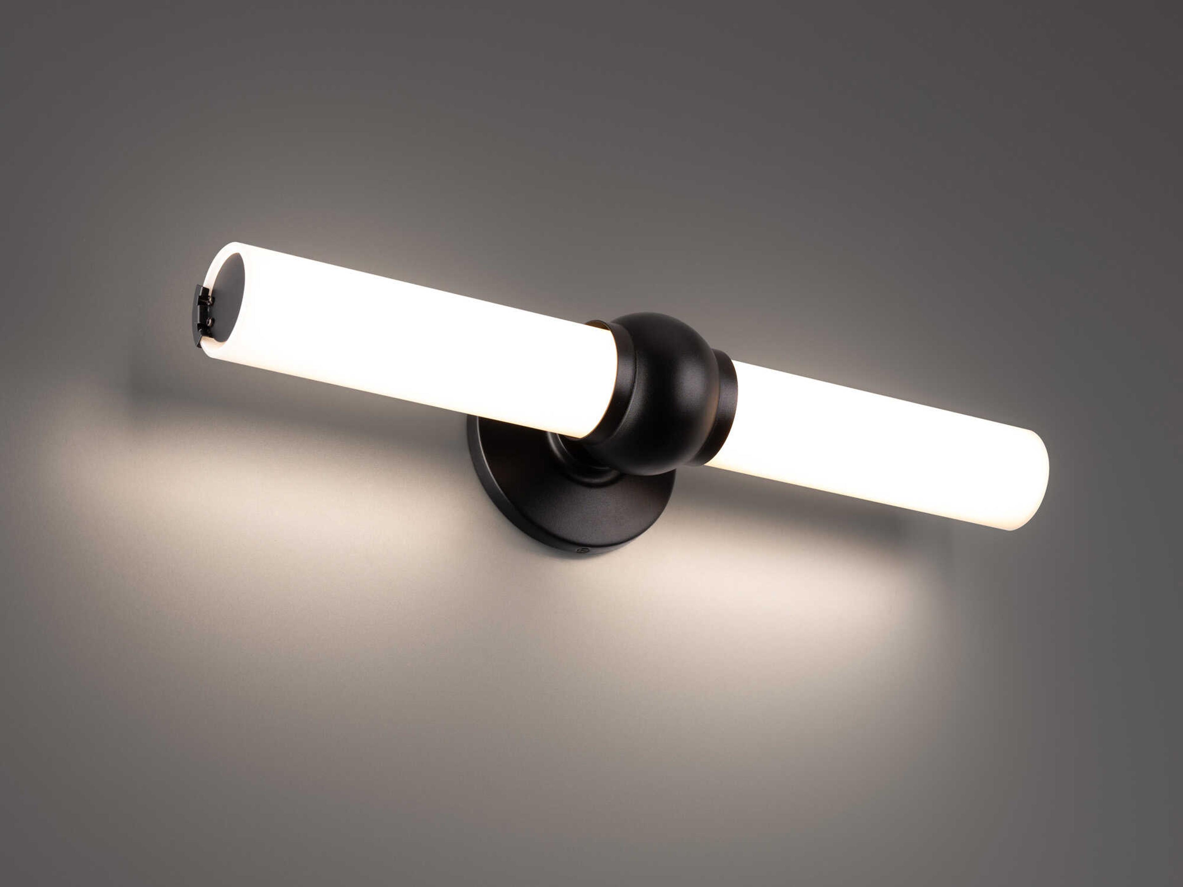 dweLED by WAC Lighting Juliet 2-Light Black Glass LED Vanity Light