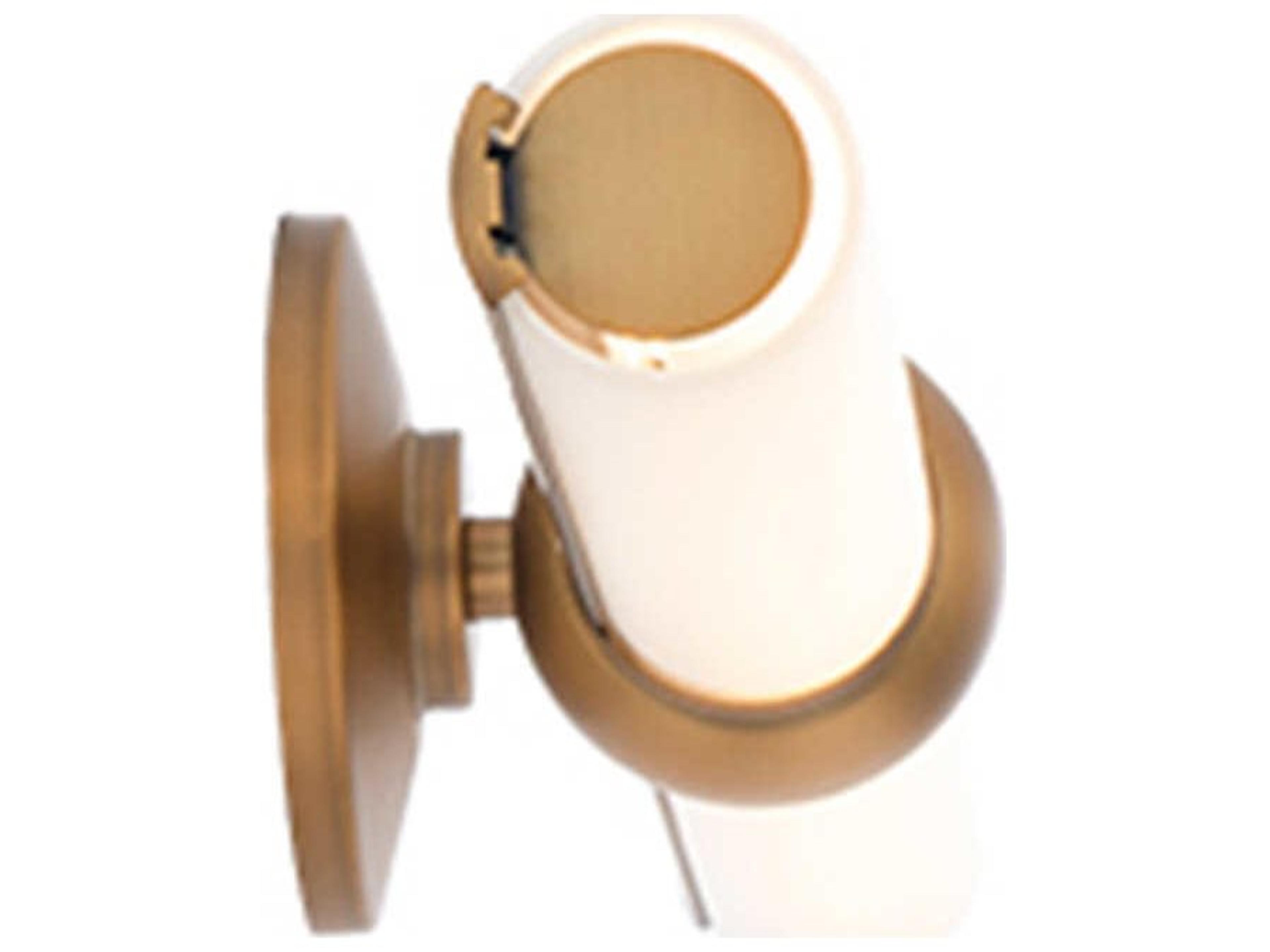 dweLED by WAC Lighting Juliet 2-Light Aged Brass Glass LED Vanity Light