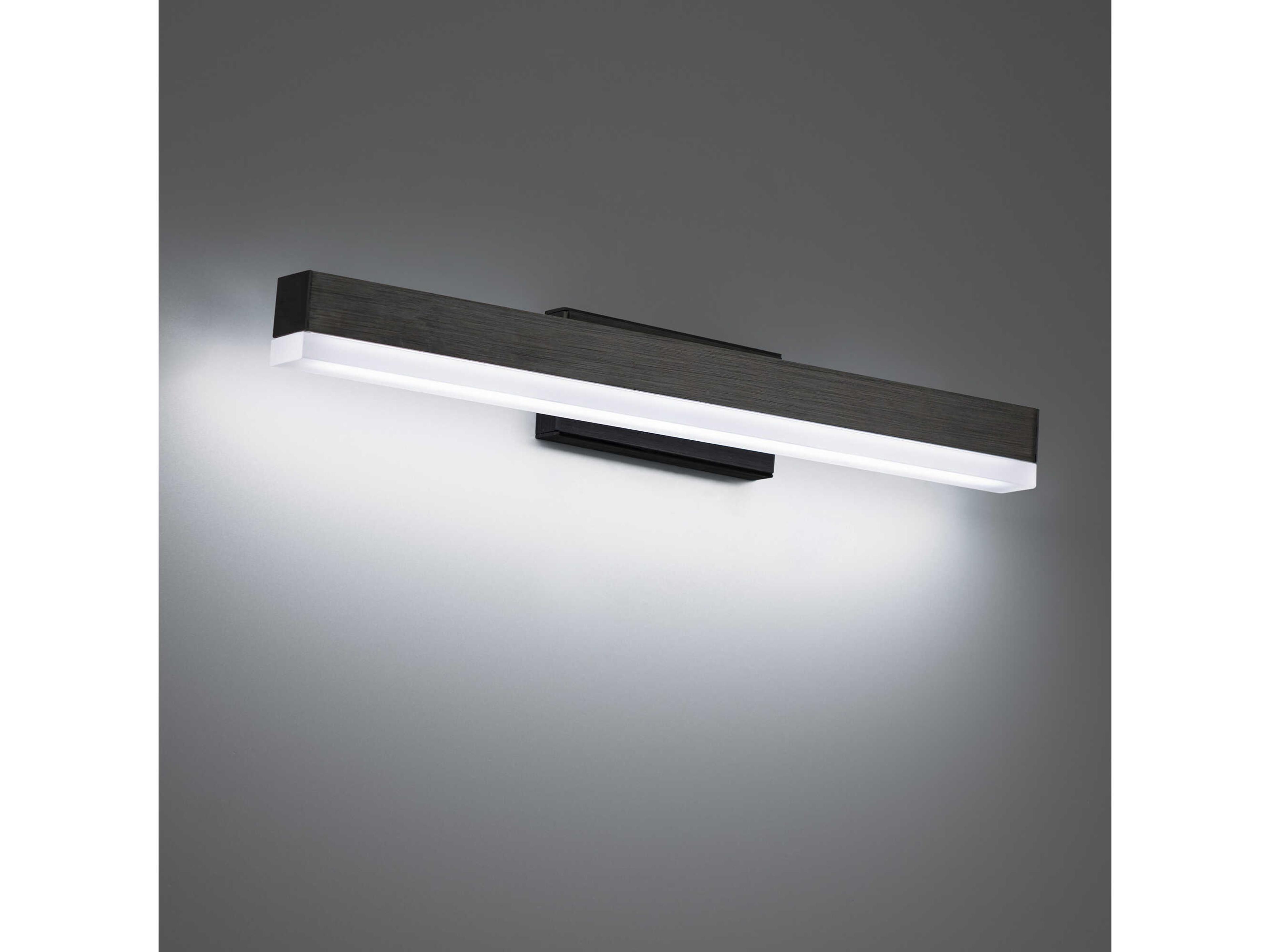 dweLED by WAC Lighting Styx 1-Light Black Glass LED Vanity Light
