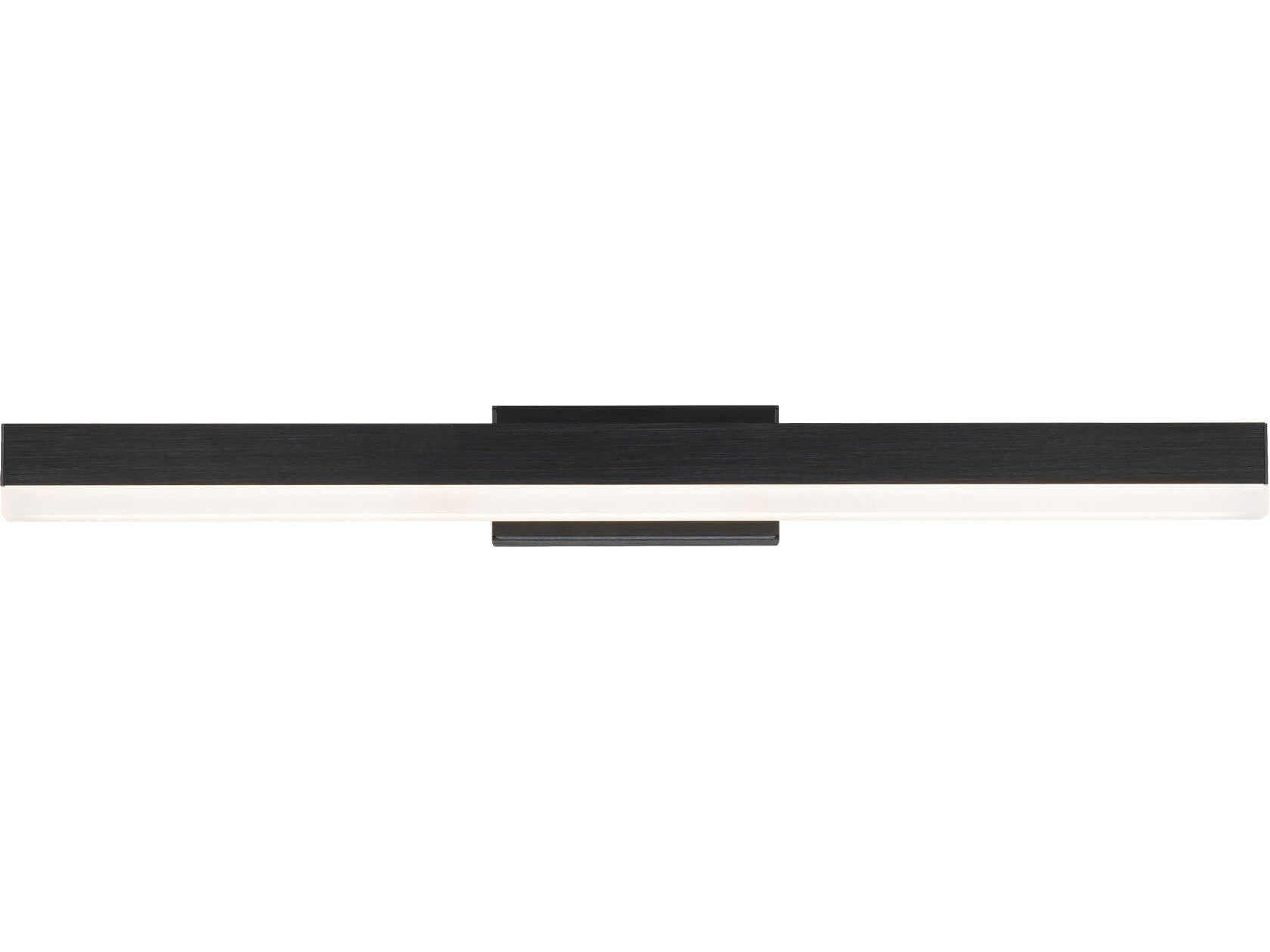 dweLED by WAC Lighting Styx 1-Light Black Glass LED Vanity Light