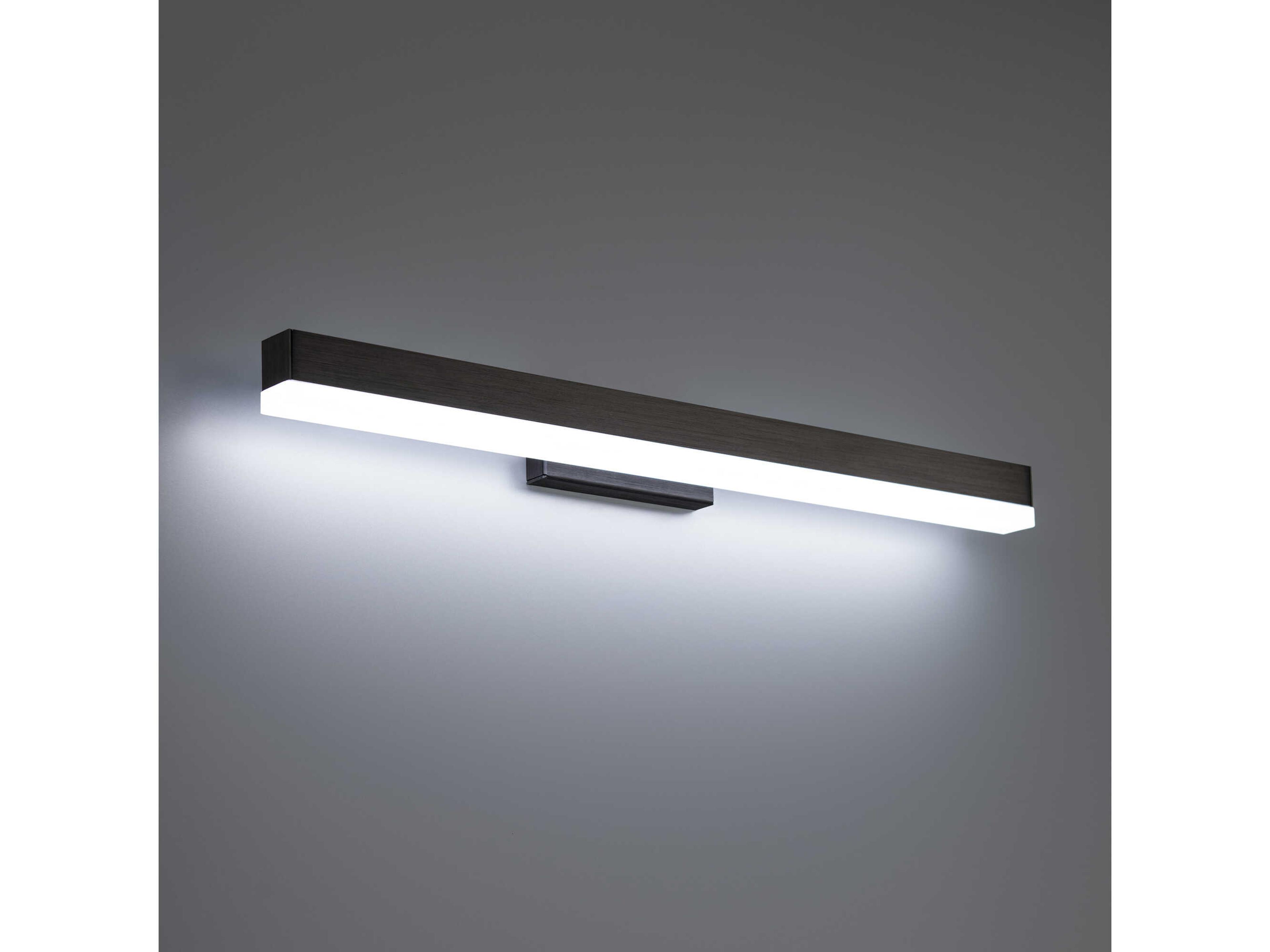 dweLED by WAC Lighting Styx 1-Light Black Glass LED Vanity Light