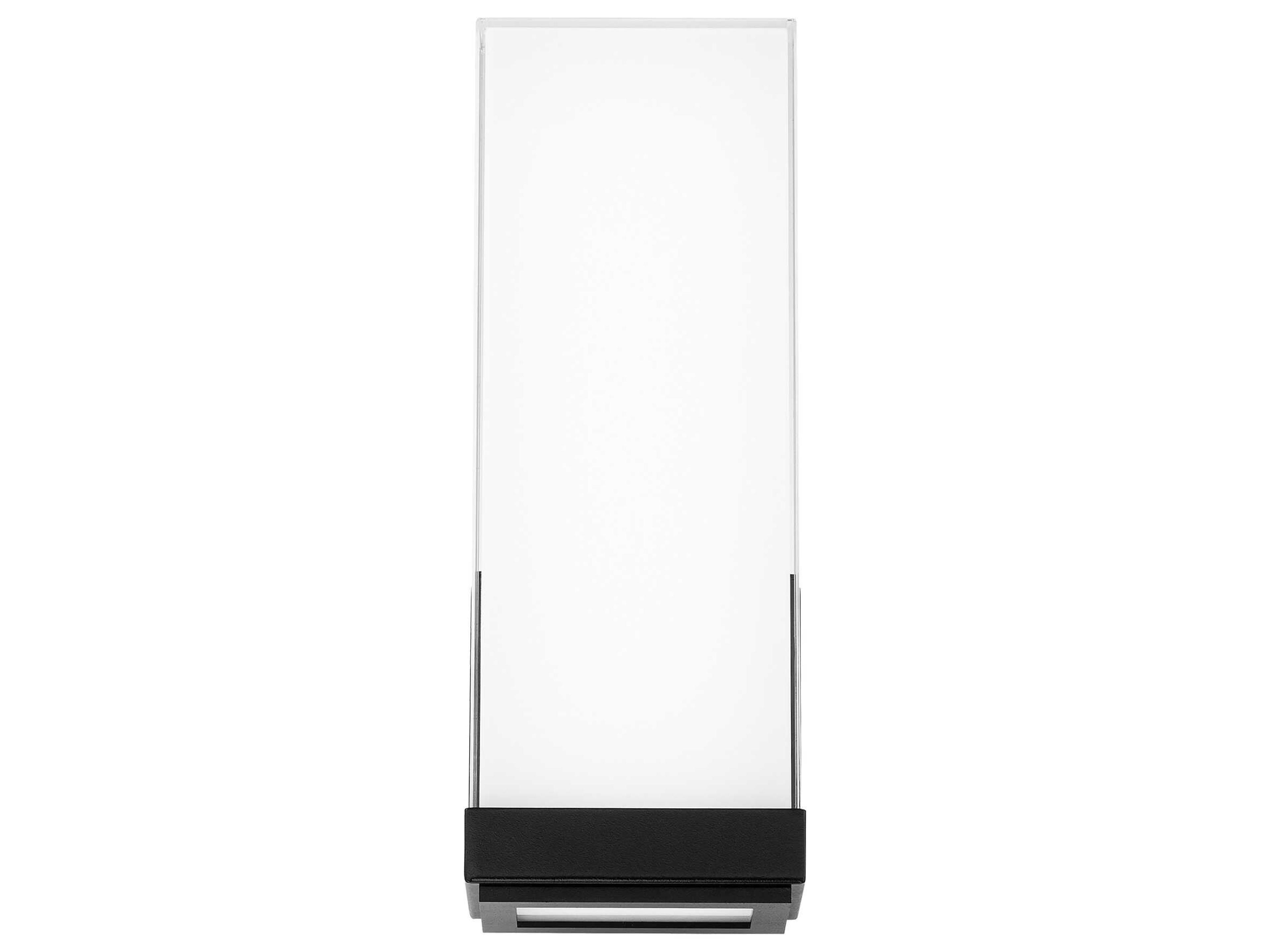 dweLED by WAC Lighting Coltrane 1-Light Black Glass LED Wall Sconce