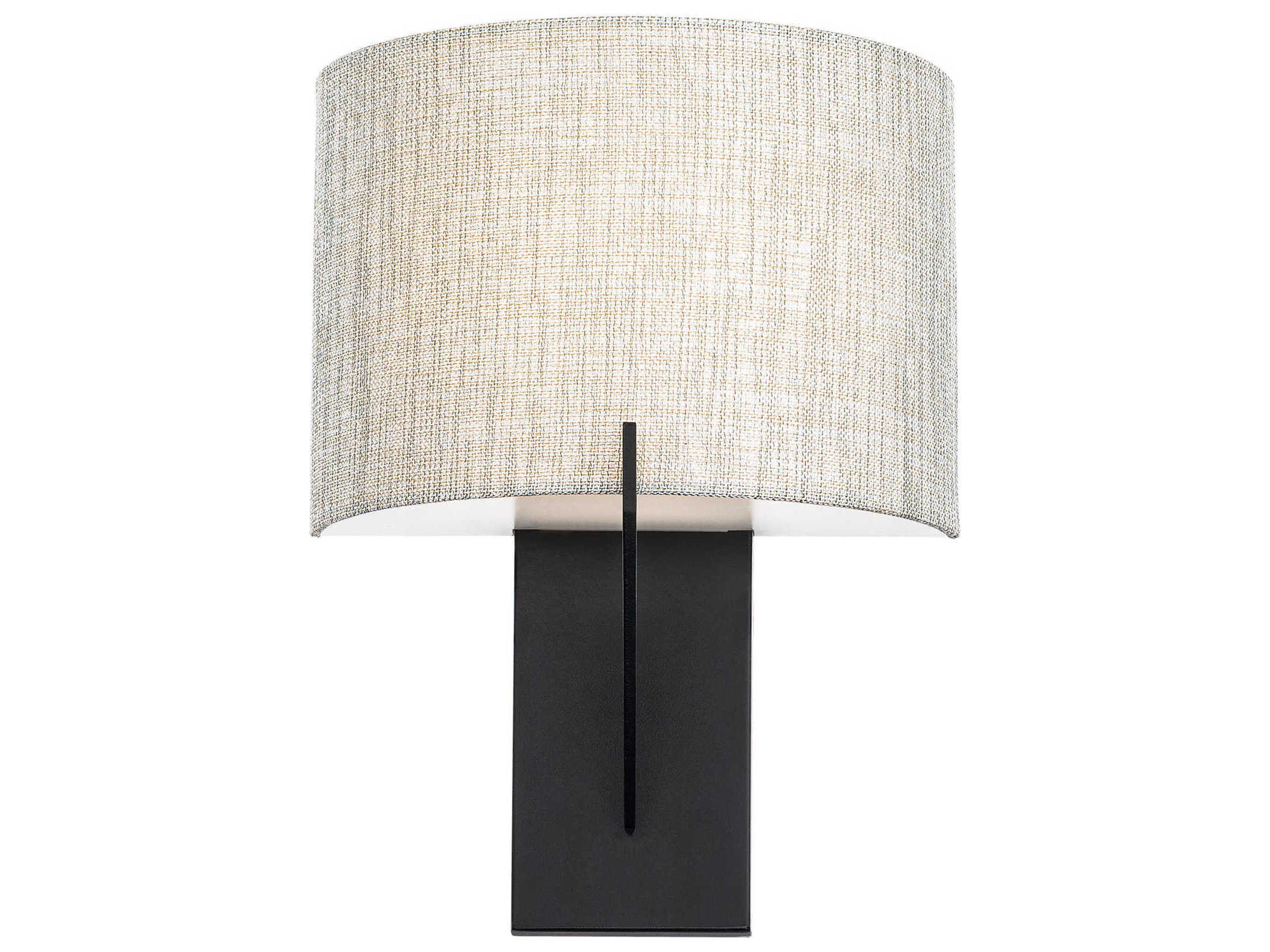 dweLED by WAC Lighting Fitzgerald 1-Light Black Glass LED Wall Sconce